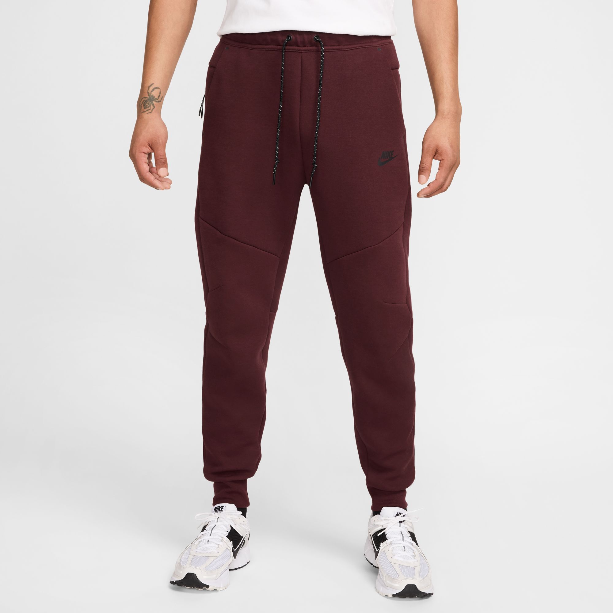 Buy Nike Tech Men s Fleece Joggers Burgundy Crush Black Nike Saudi Official
