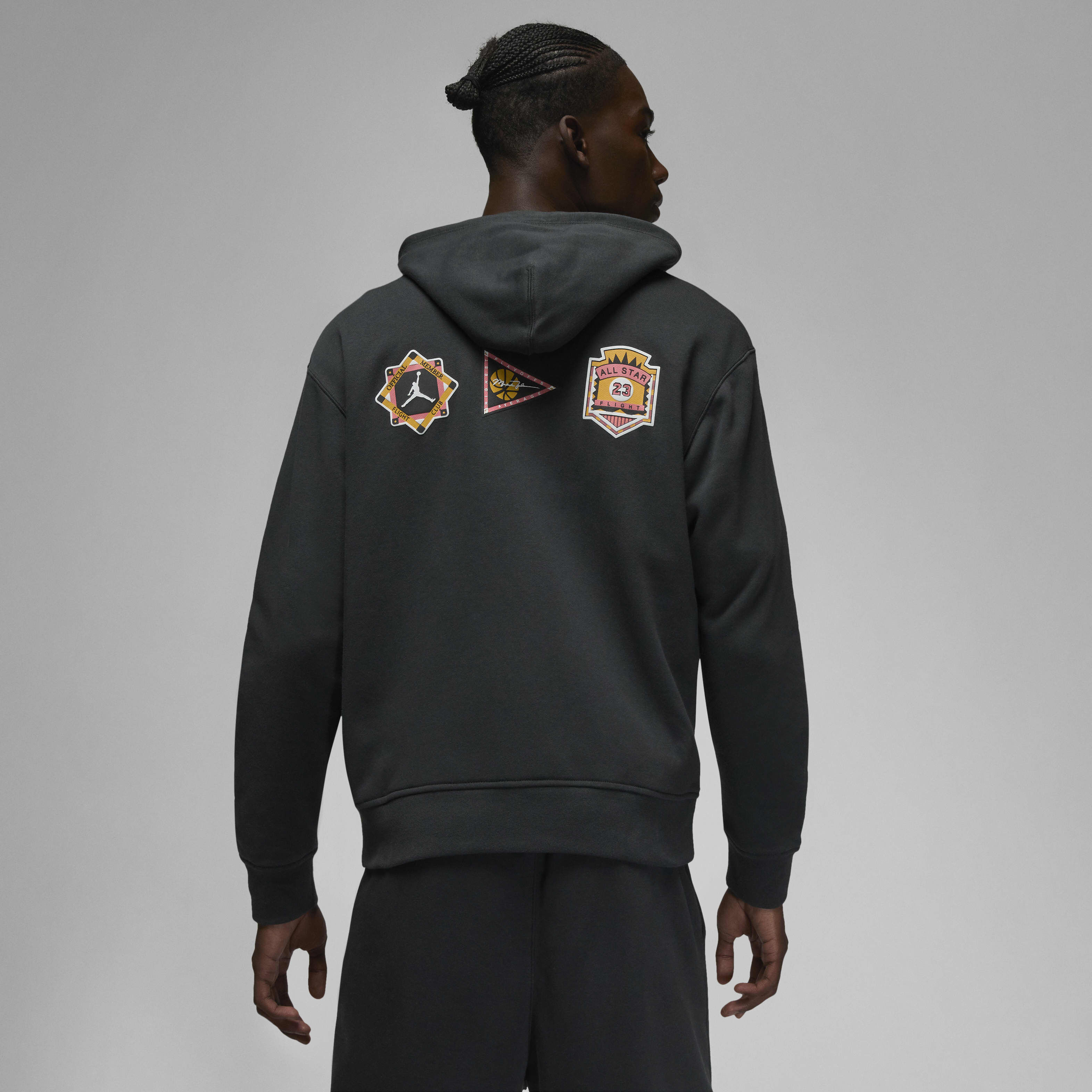 【関税込み】Nike Jordan ブラック Jordan Flight MVP フーディ Buy Jordan Flight MVP Men's Fleece Full-zip Hoodie - Off