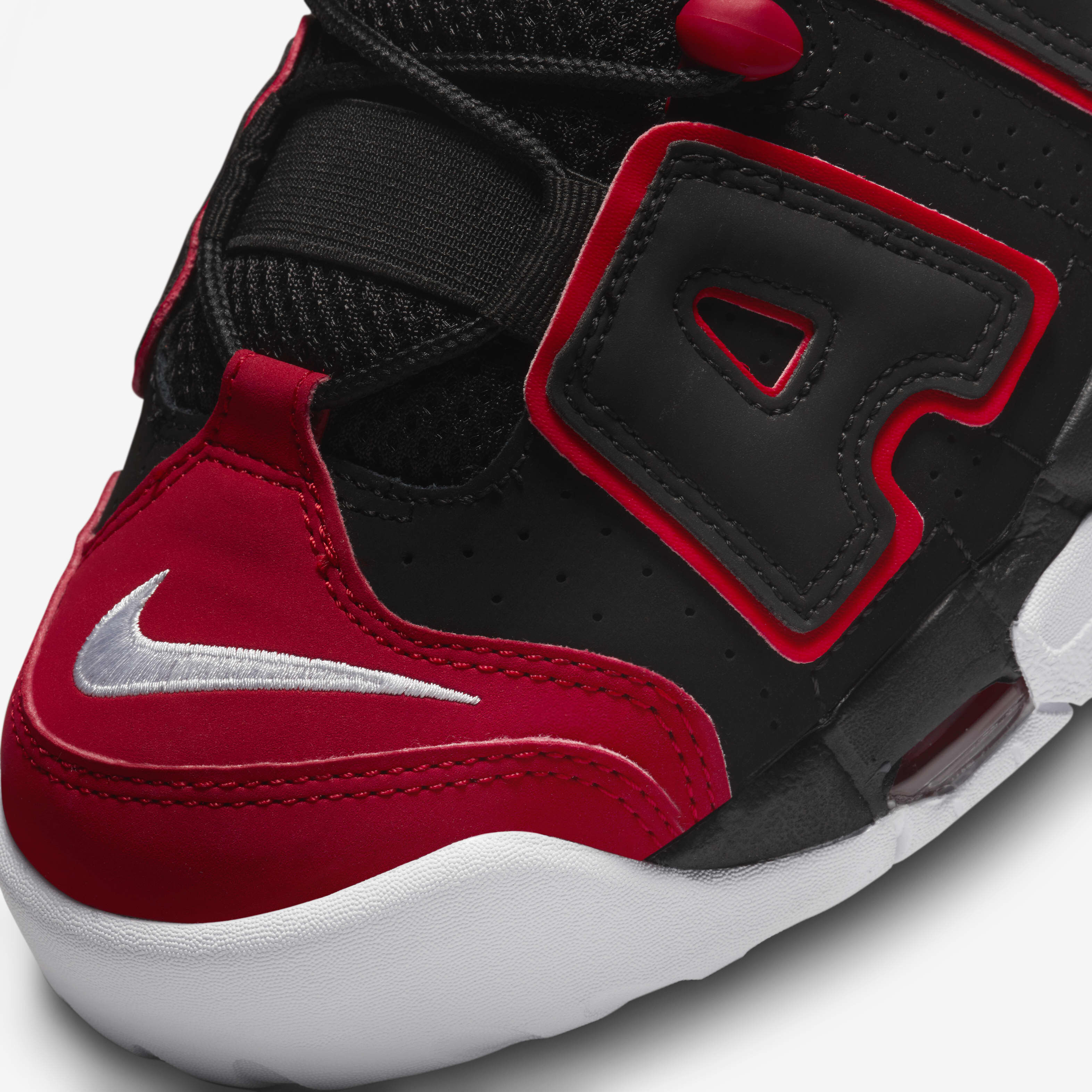 シューズ(男性用) MoreUptempo'96\"Black and University Red\" Nike Air More Uptempo '96 Black/University Red/Blue DJ4400