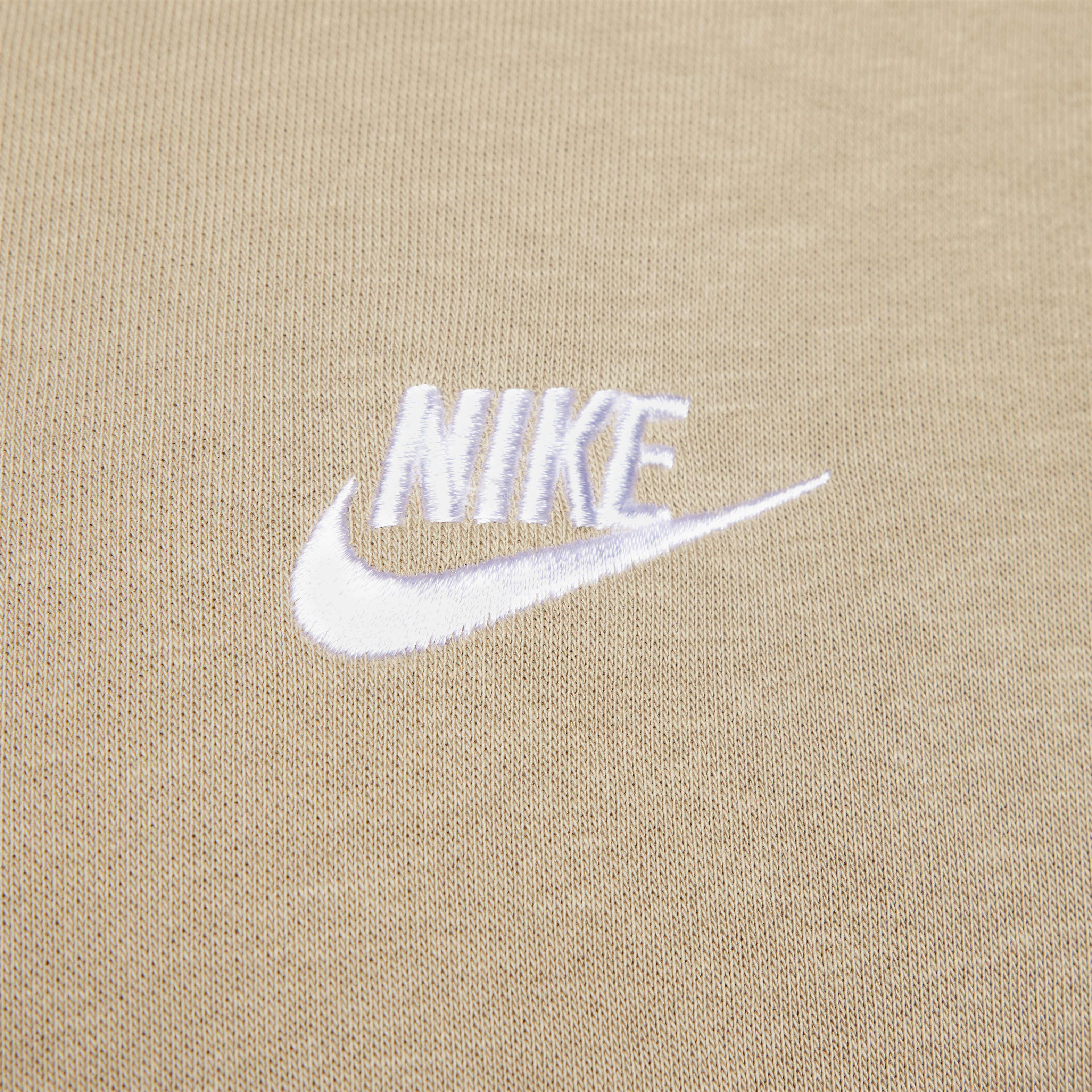 Nike sportswear club fleece hoodie sweatshirt tan on sale