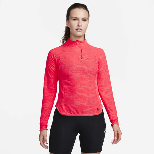 موسم الهايكنج-نايكي, نايكي تريل, تيشيرت دراي-فت ميد لاير تريل بربع سحاب للنساء