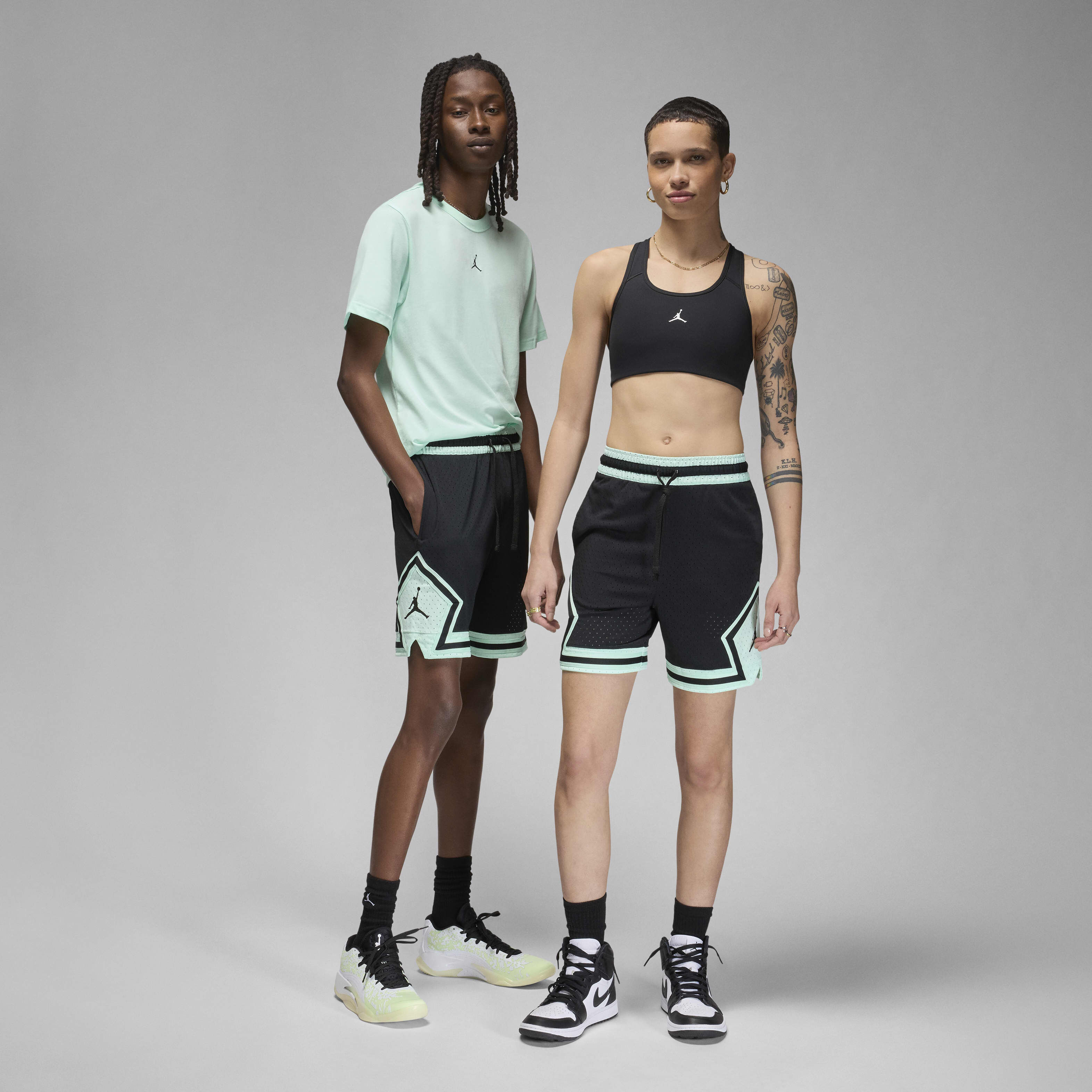 Buy Jordan Dri-FIT Sport Diamond Shorts - Black/Mint Foam