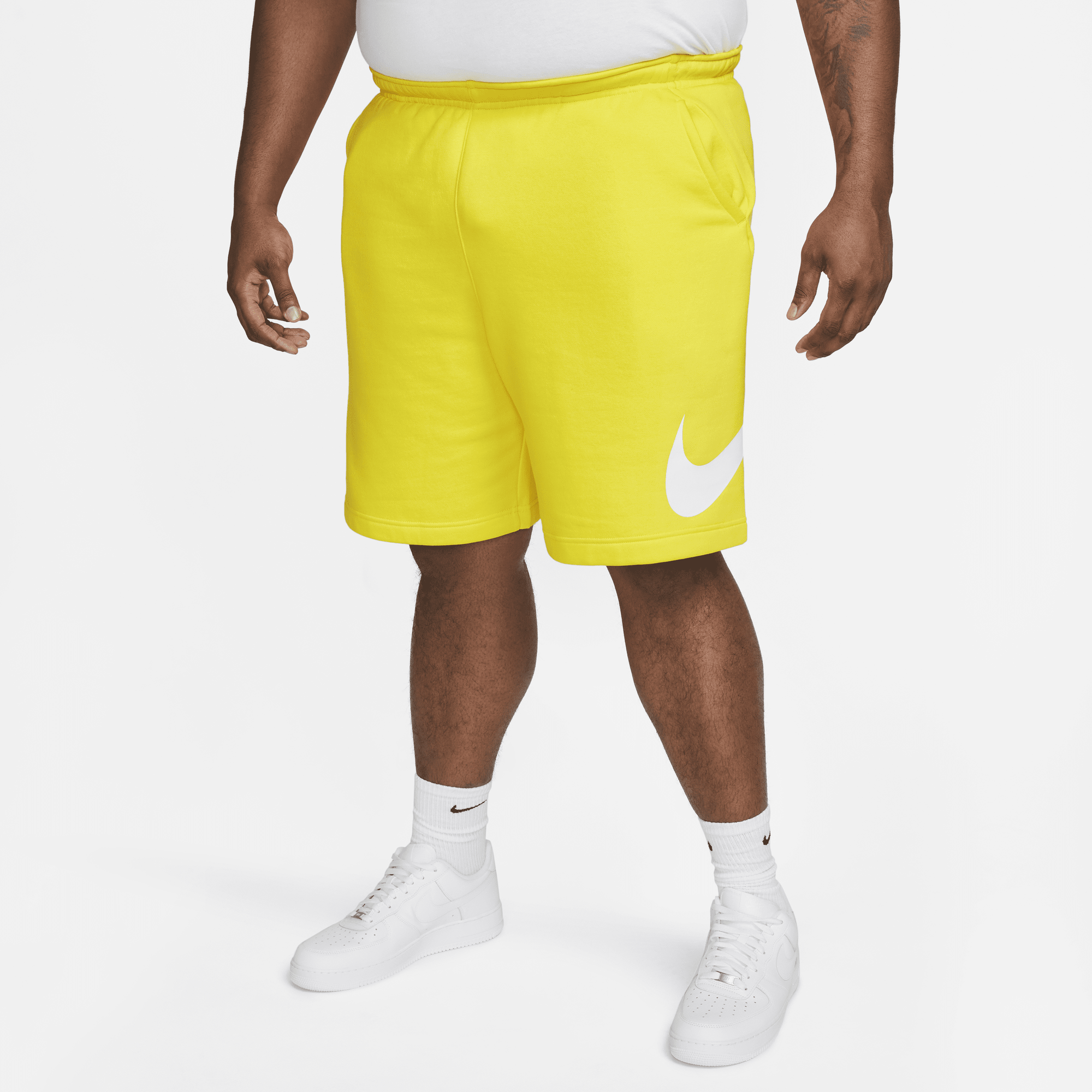 Yellow and white nike shorts outlet