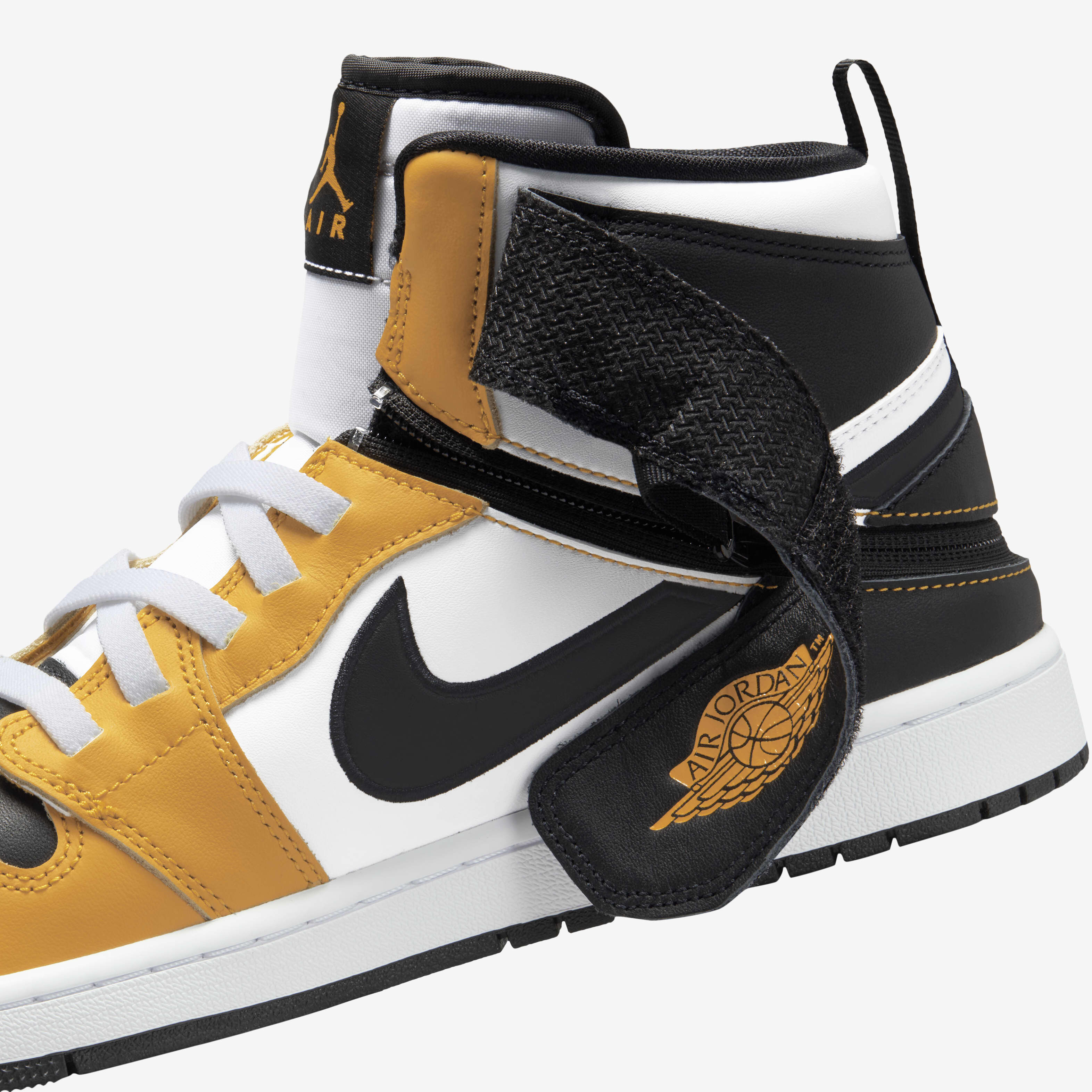Buy Air Jordan 1 Hi FlyEase Men's Shoes - White/Yellow Ochre