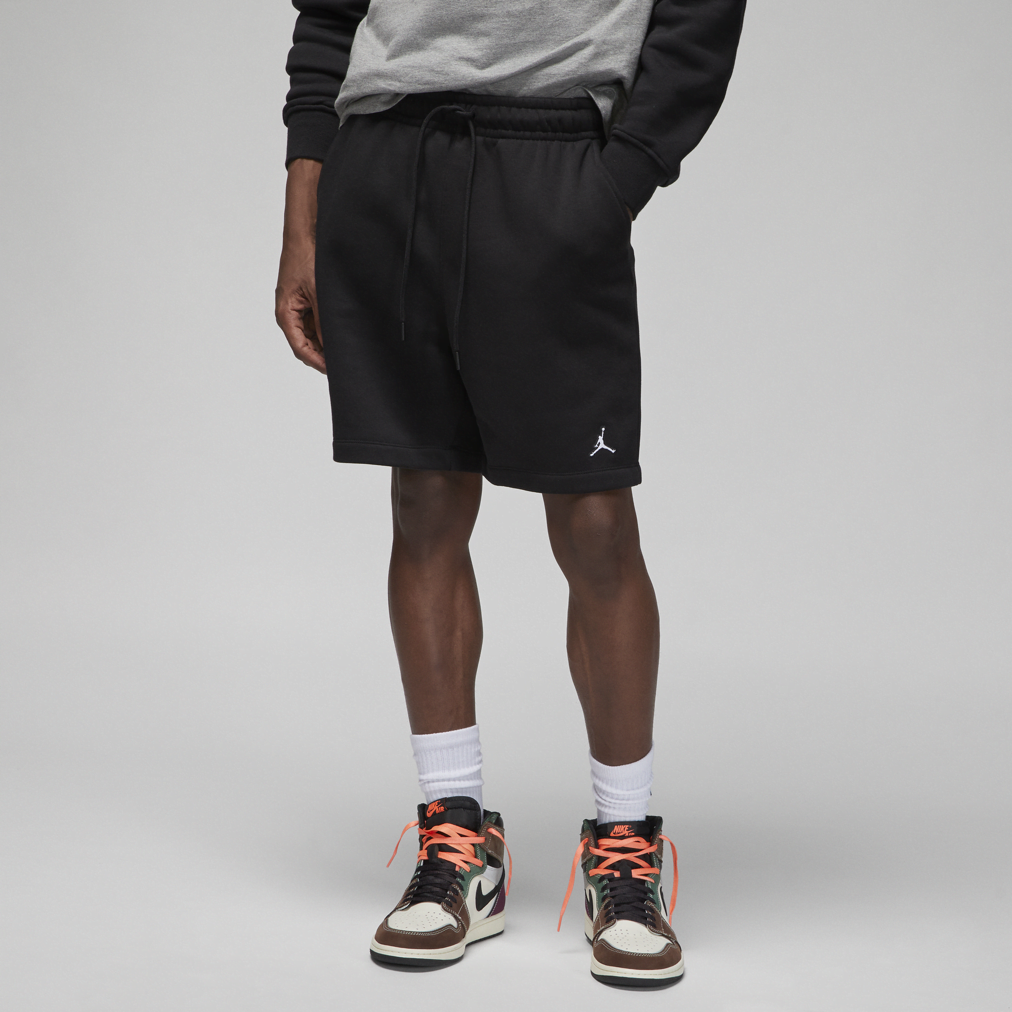 Black air jordan online shorts