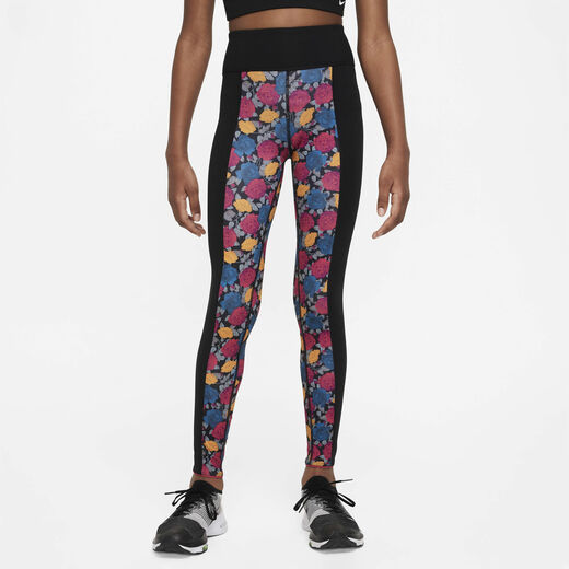 Kids Bras & Leggings-Nike, Nike Dri-FIT One Luxe, Older Kids' (Girls') Printed Leggings