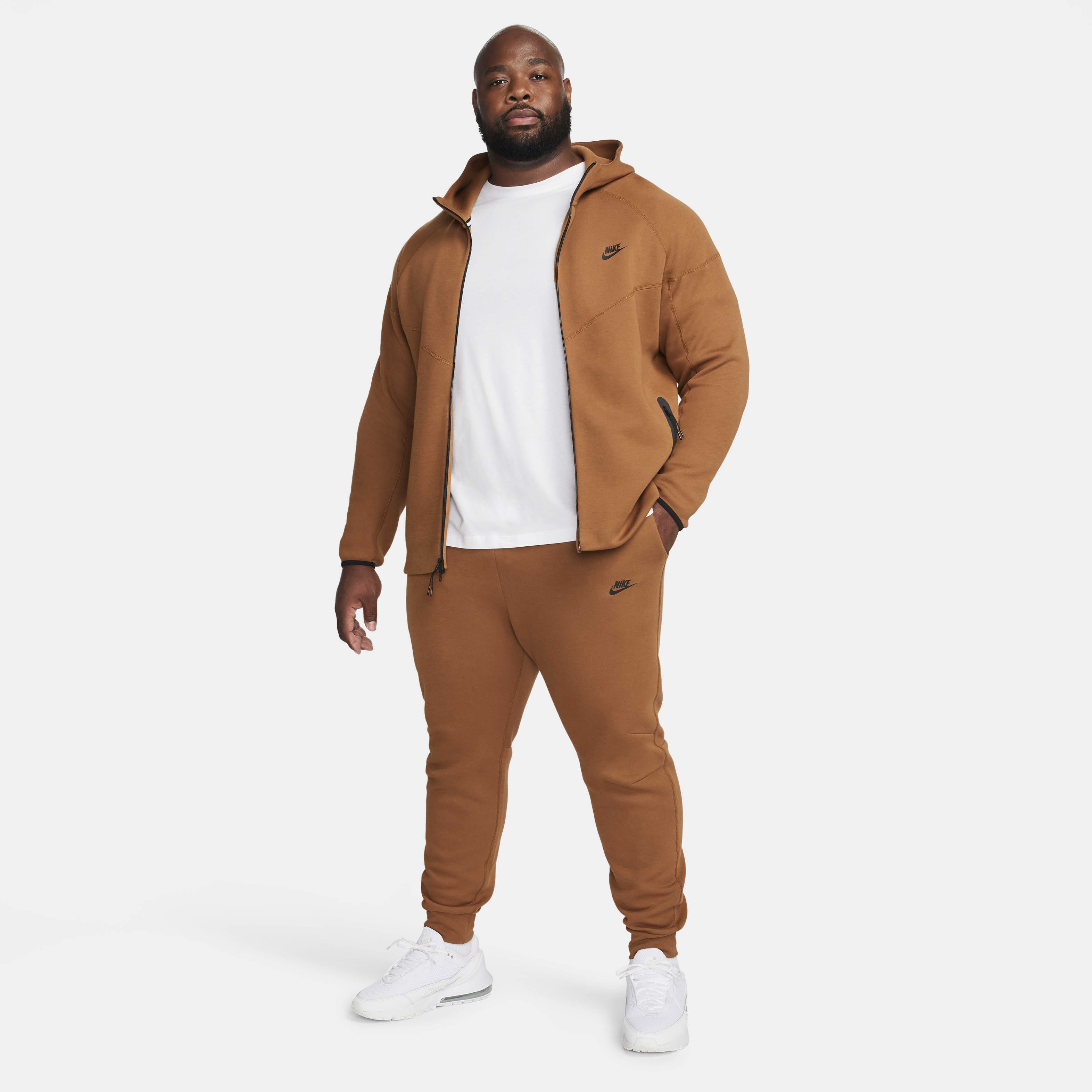 Buy Nike Sportswear Tech Fleece Men s Joggers Light British Tan Black Nike Saudi Official