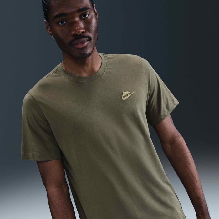 Buy Nike Sportswear Club Men's T-Shirt Medium Olive/Parachute