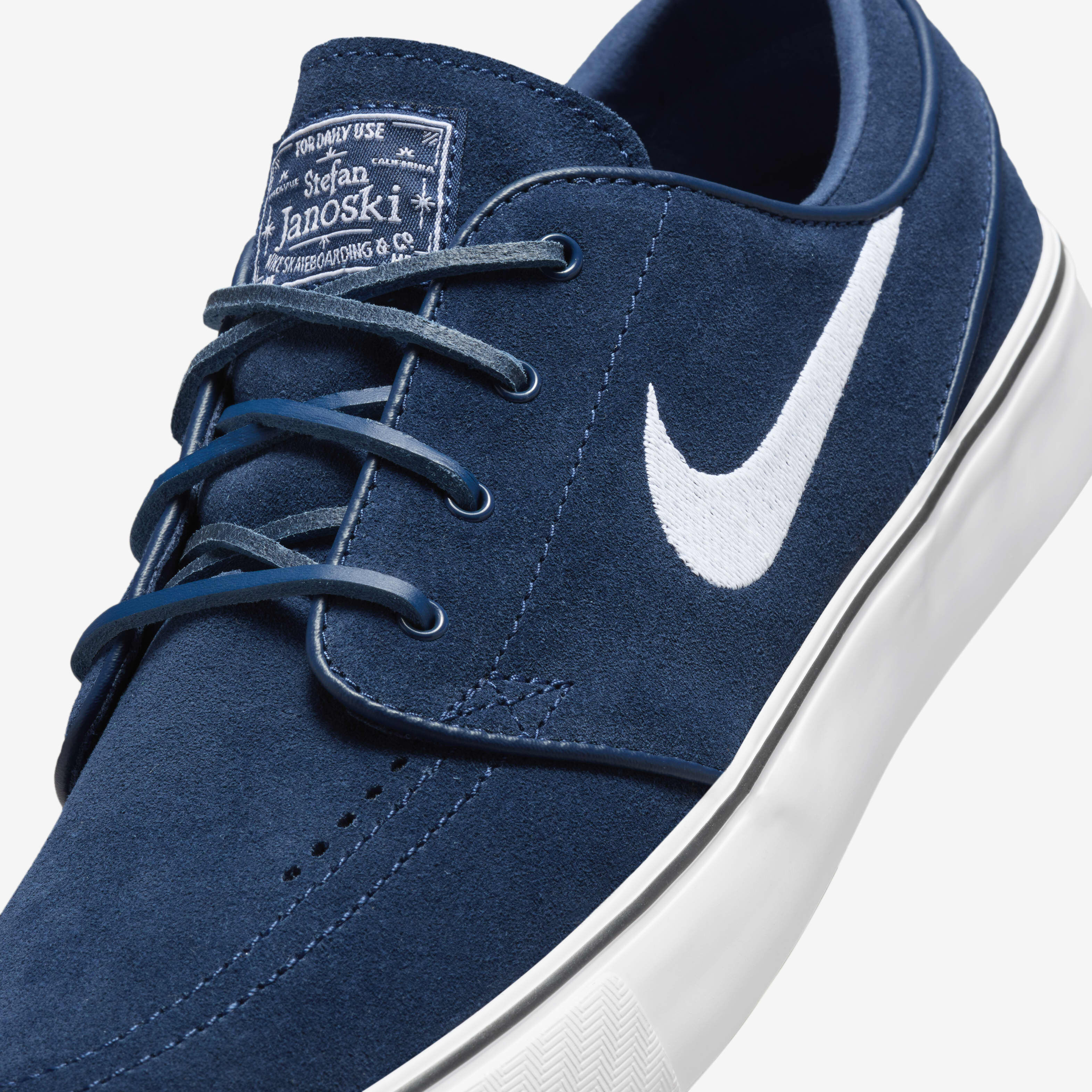 Nike sb janoski blue & gum suede skate shoes sales