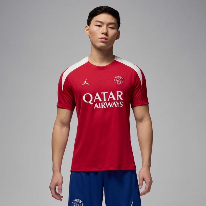 Fourth Kit Psg Jordan Red Kit Short Sleeve Psg 4th Kit Shorts Paris Saint Germain Fourth Shirt