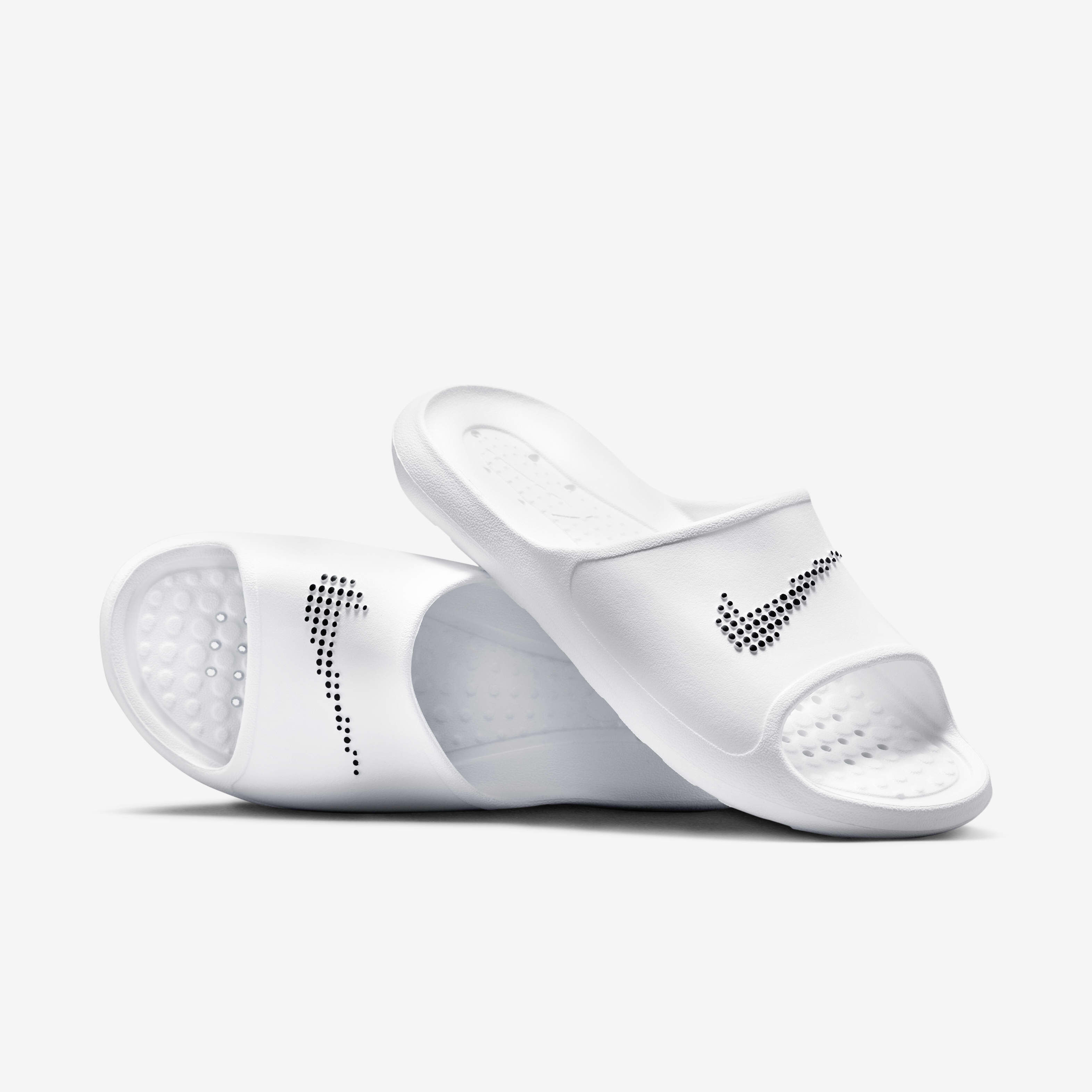 Nike silver sliders outlet