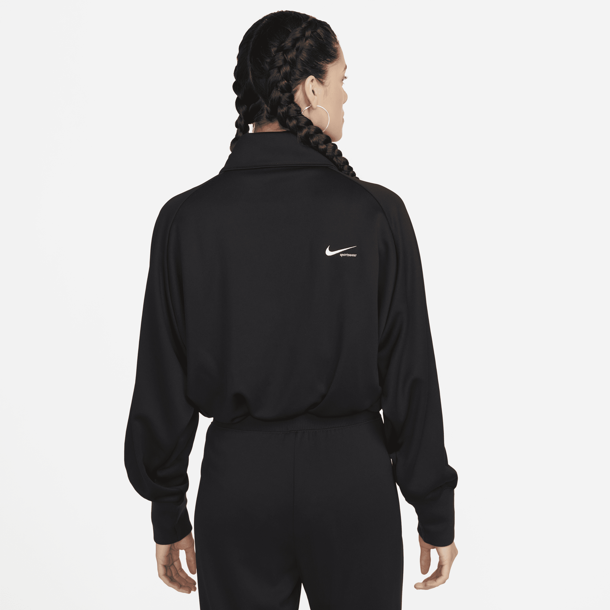 Nike sportswear deals cropped track jacket