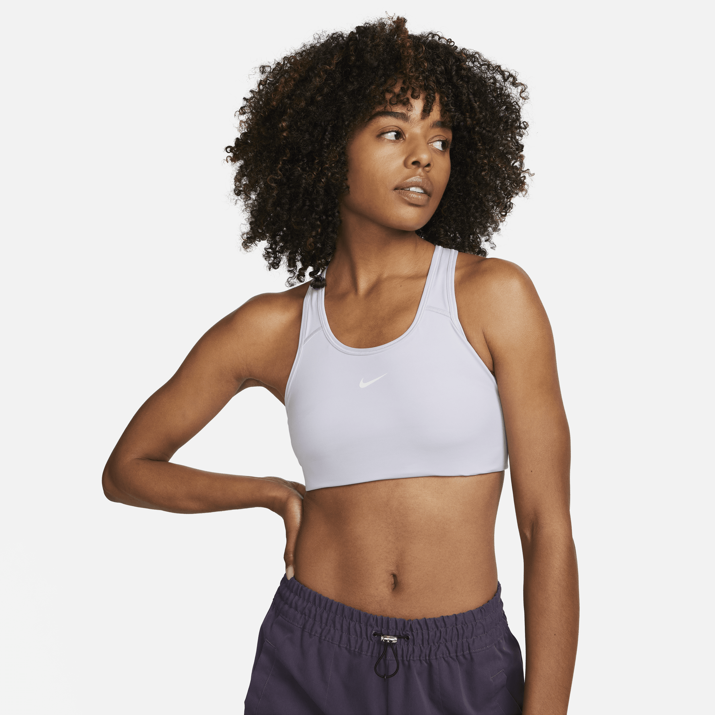 Shop Swoosh Women s Medium Support 1 Piece Pad Sports Bra Nike KSA