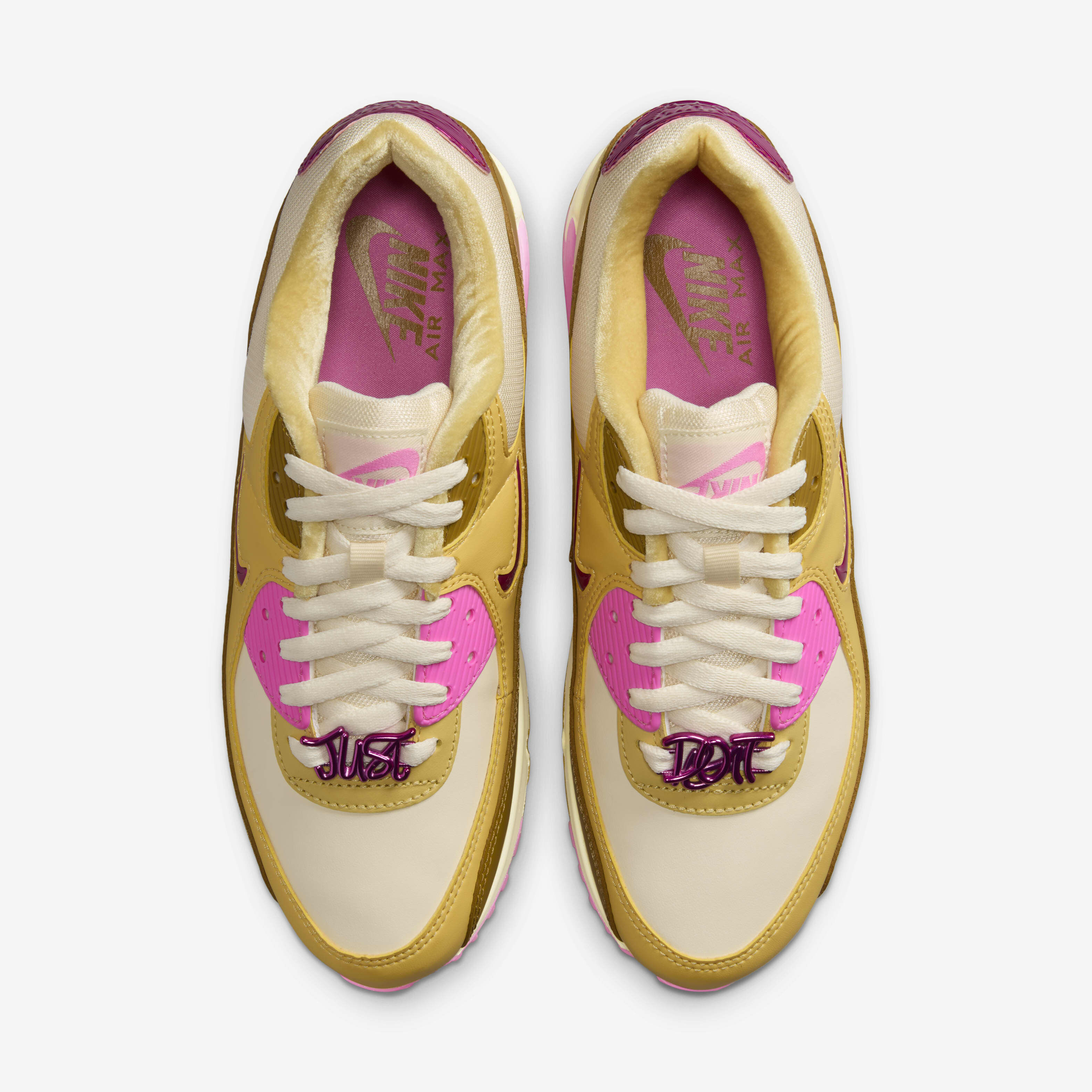 Nike air max 90 pink and yellow cheap