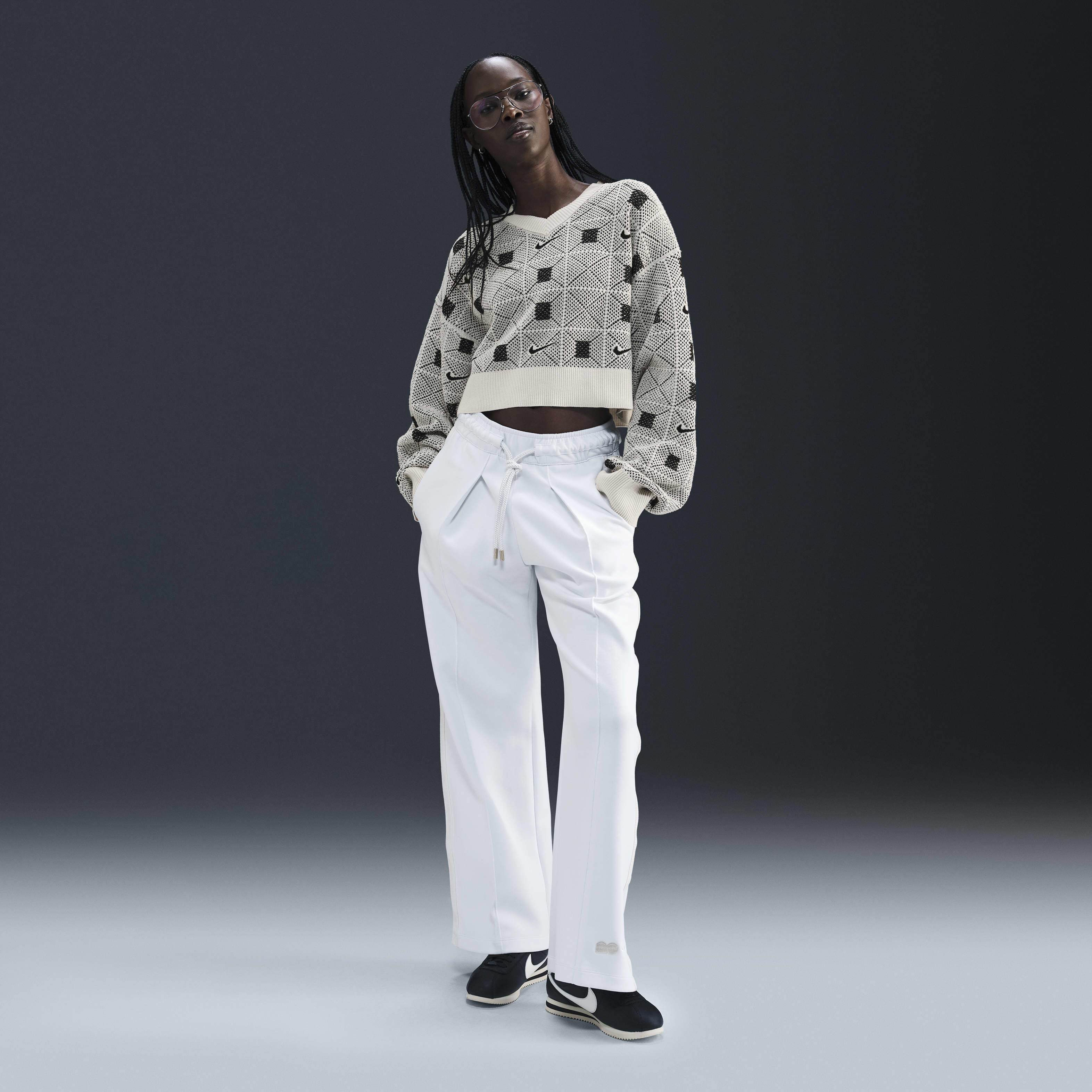 Buy Naomi Osaka Women's Engineered Knit Jumper - Pale Ivory Buy Naomi Osaka Women's Engineered Knit Jumper - Pale Ivory