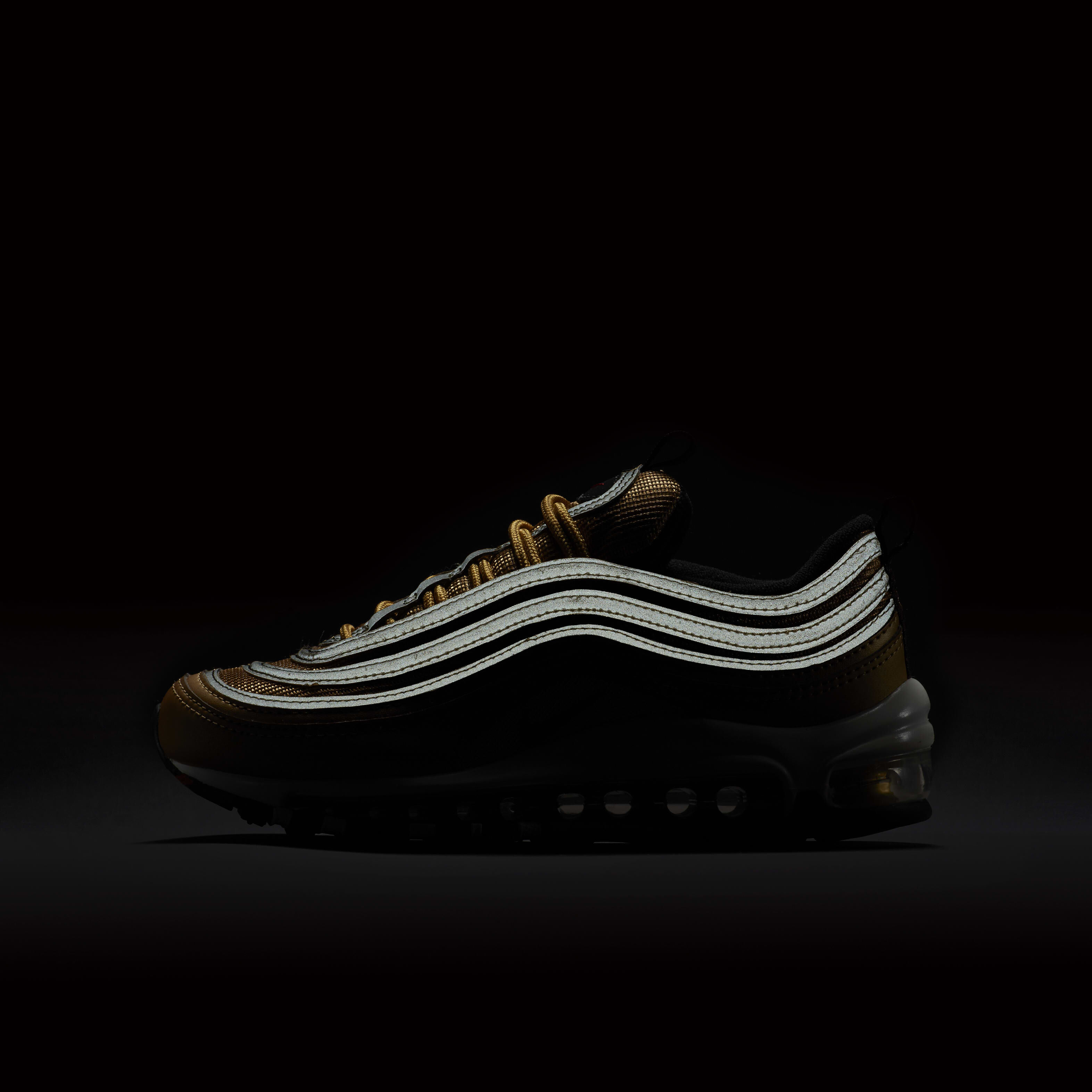 Air max 97 black and gold reflective cheap
