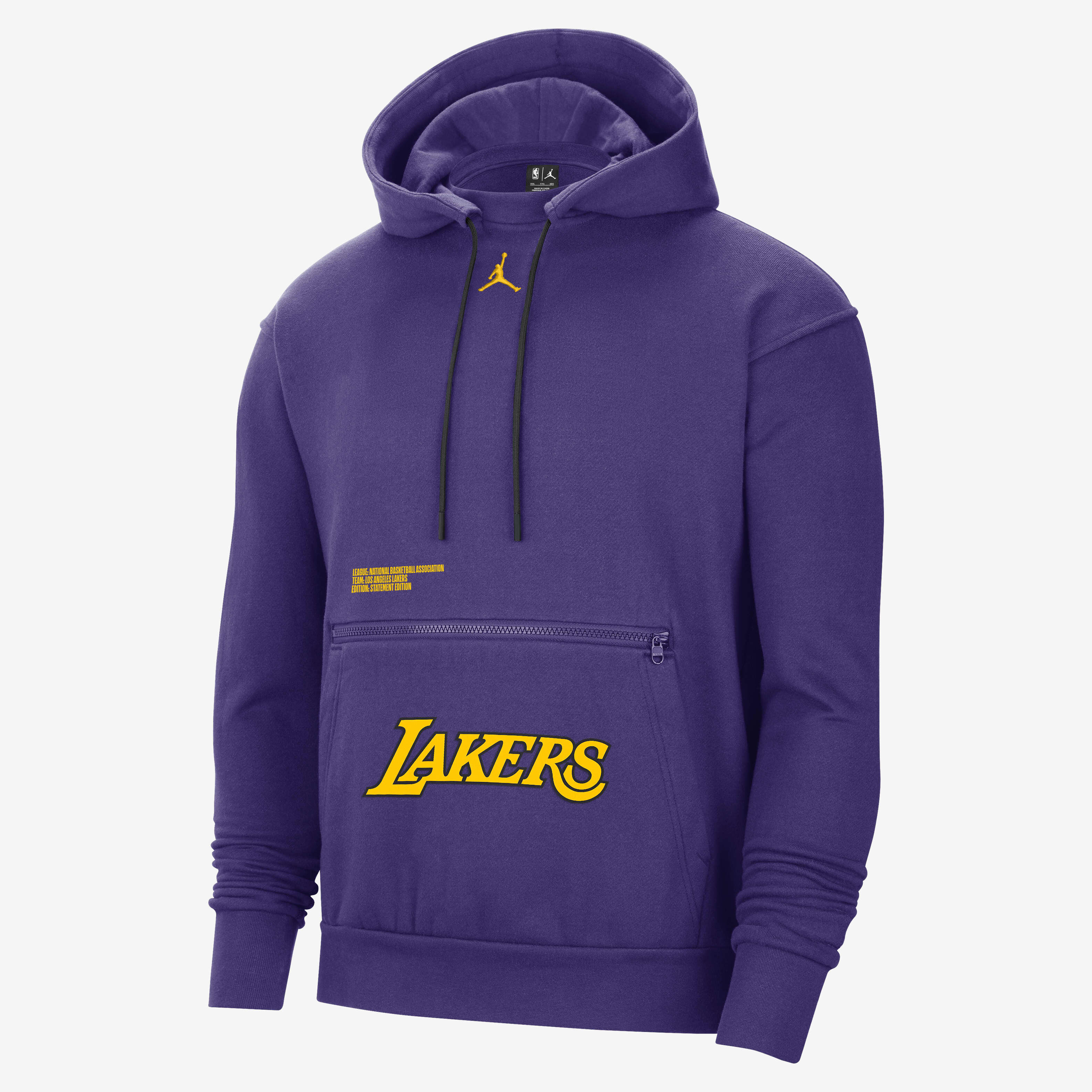 Buy Los Angeles Lakers Courtside Statement Edition Men s Jordan NBA Fleece Pullover Hoodie Nike Saudi Official