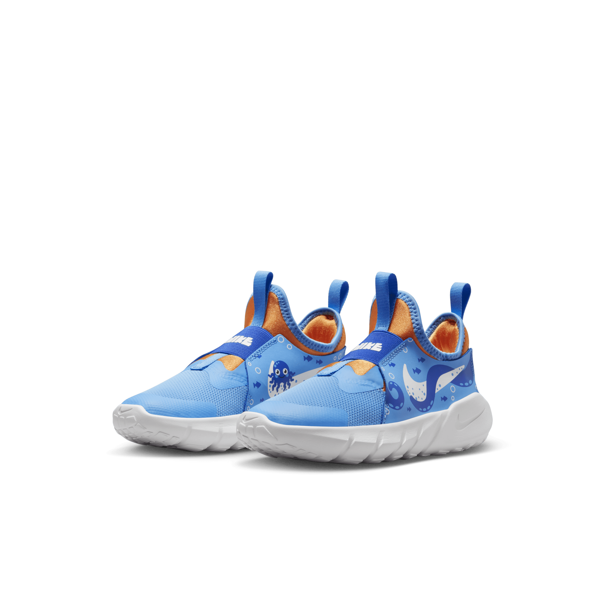 Nike girls' flex runner grade school running shoes online - obsidian/fuchsia