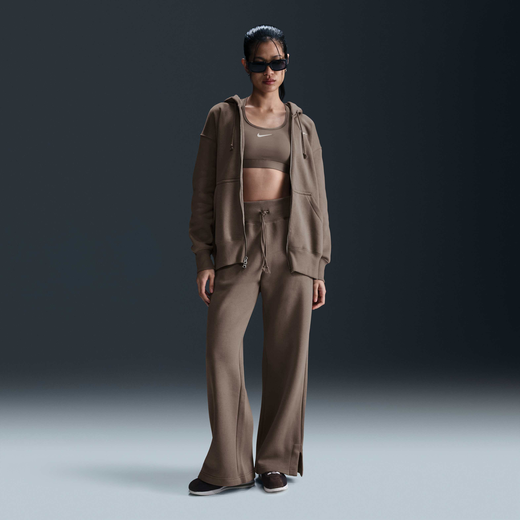 Women's Tracksuit Bottoms-Nike, Nike Sportswear Phoenix Fleece, Women's High-Waisted Wide-Leg Tracksuit Bottoms