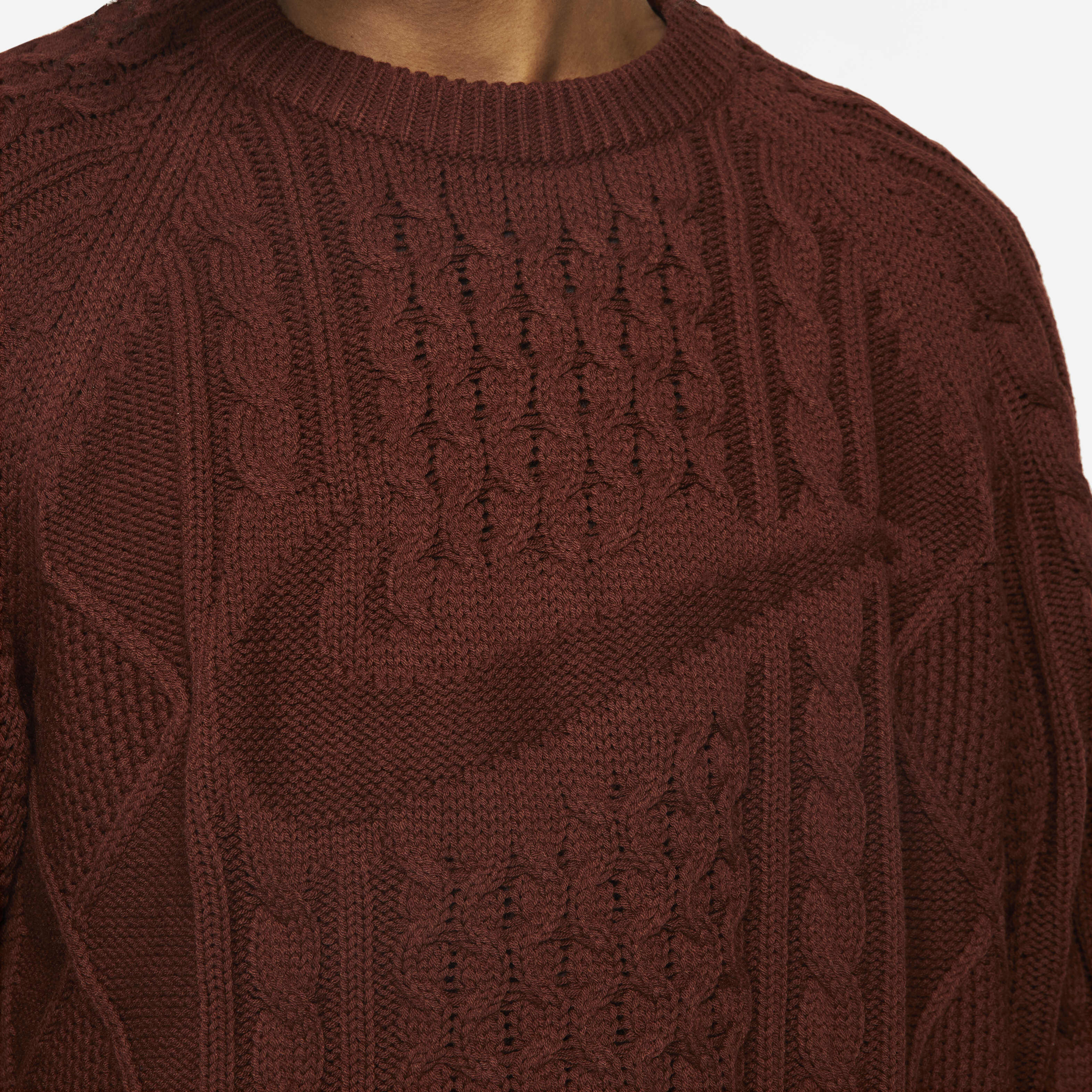 Buy Nike Life Men s Cable Knit Jumper Nike Saudi Official