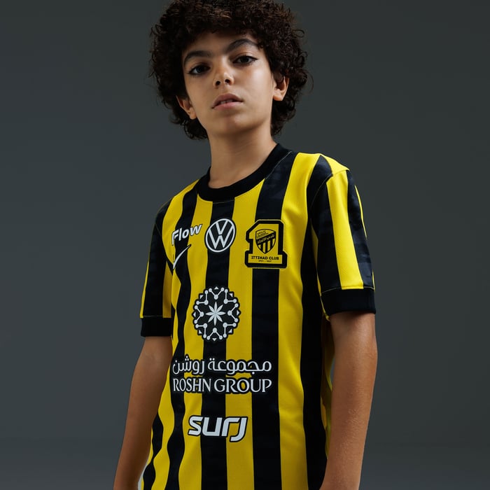 Al-Ittihad F.C. 2025/26 Stadium Home Jersey image number 3 Al-Ittihad F.C. 2025/26 Stadium Home Jersey image number 3