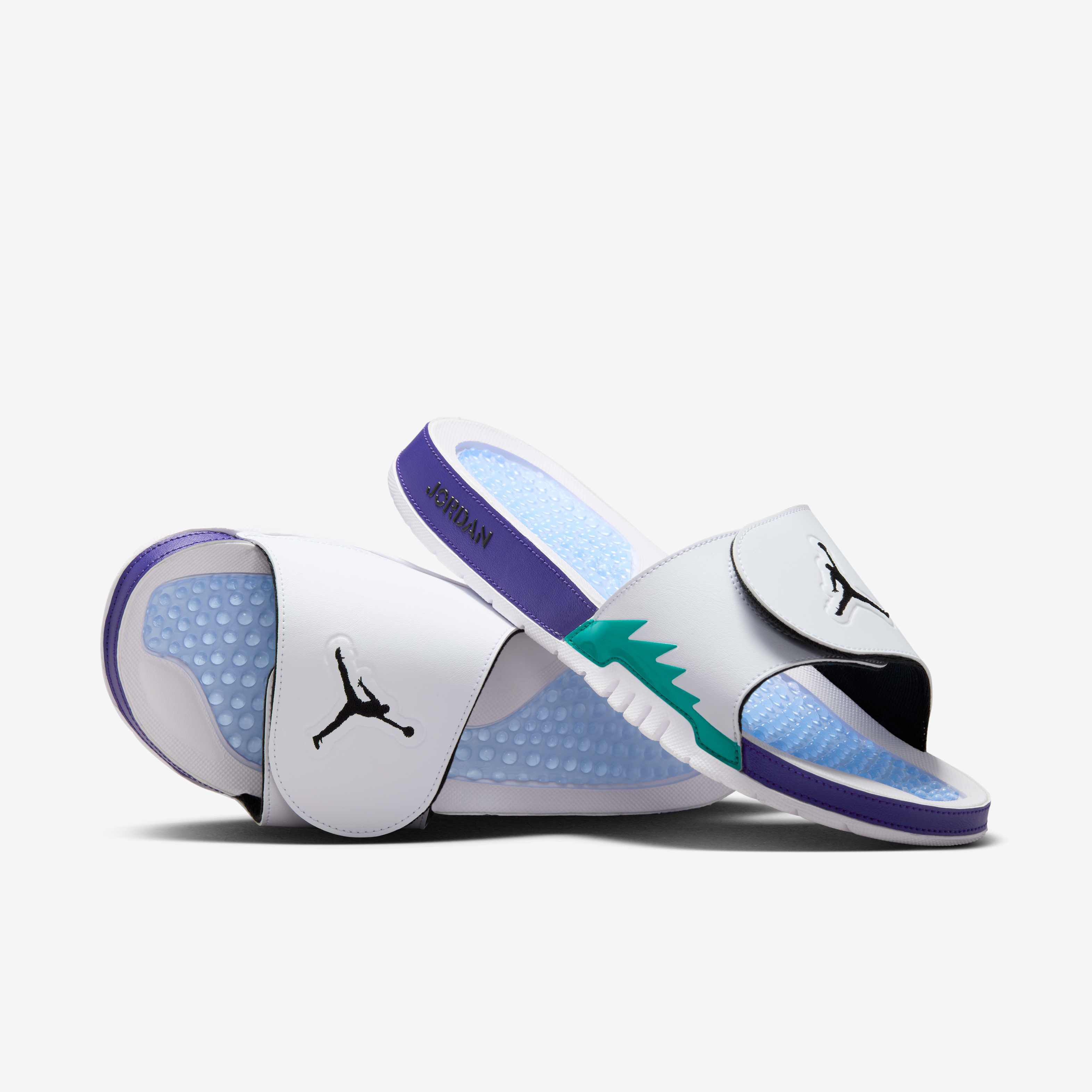 ◆Nike◆ Jordan Hydro 5 Retro Slide M White New Emerald Grap Jordan Hydro 5 Retro Slide White New Emerald Grape Ice Black
