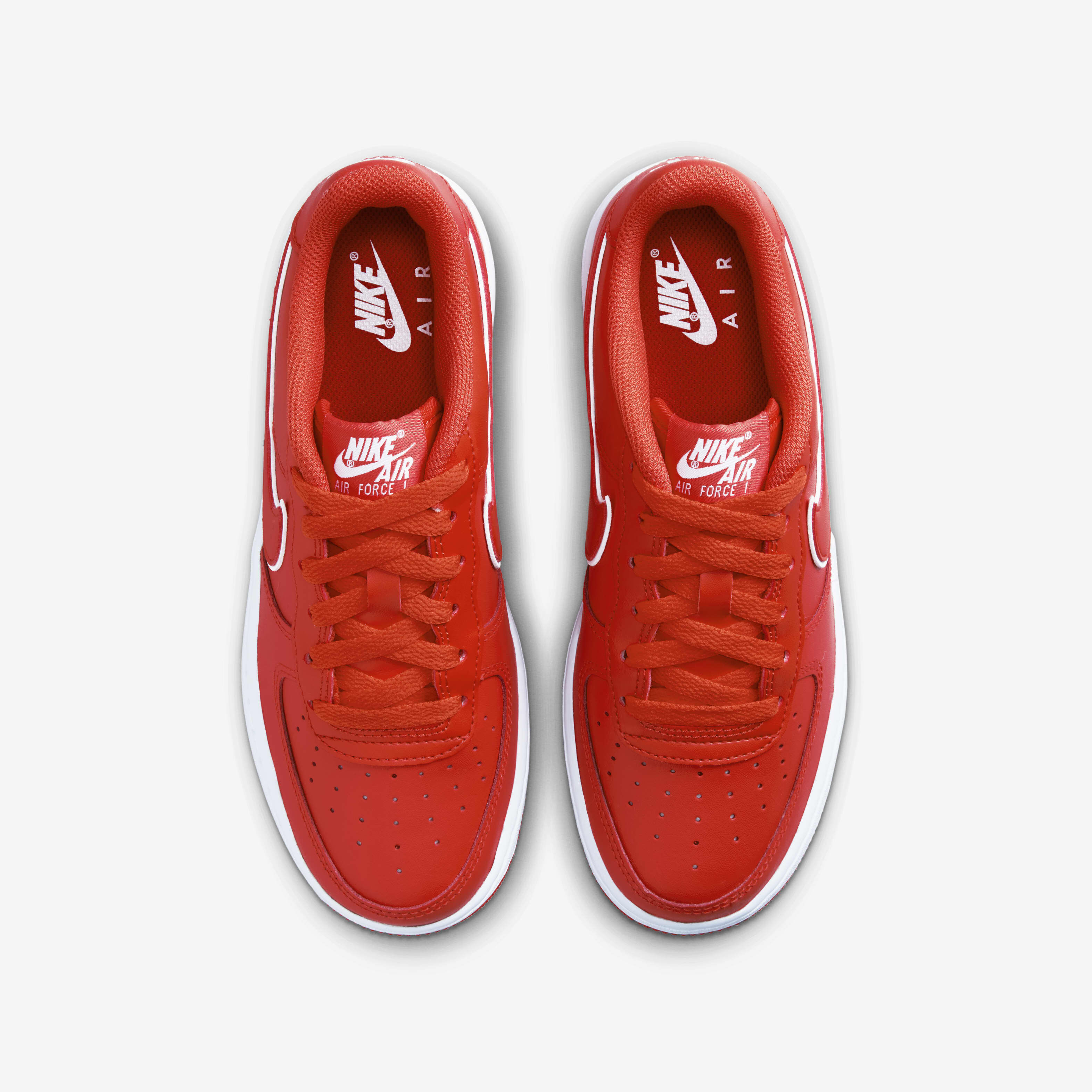 Nike air force 1 red shoes 2025
