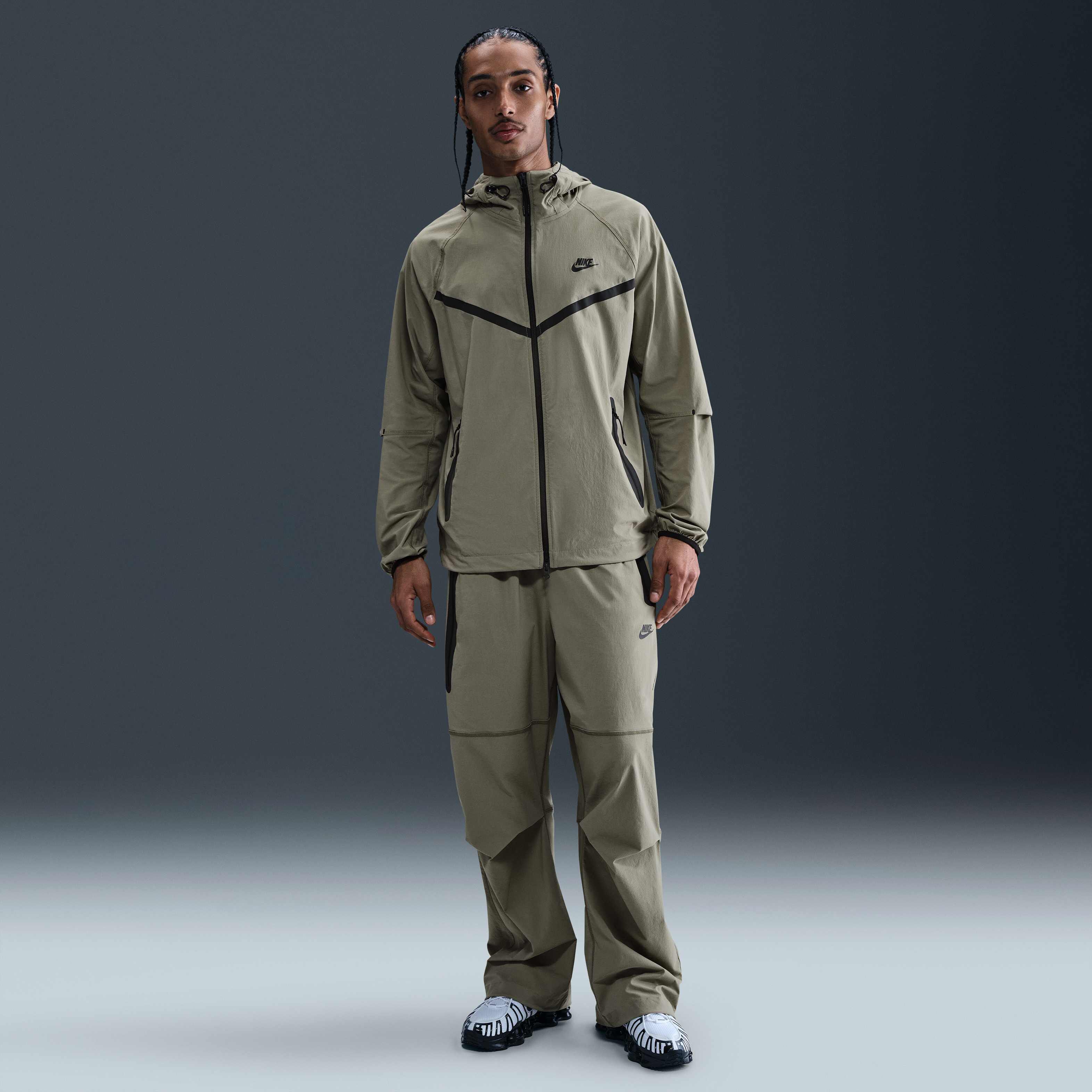 Buy Nike Tech Men's Woven Jacket - Light Army/Light Army