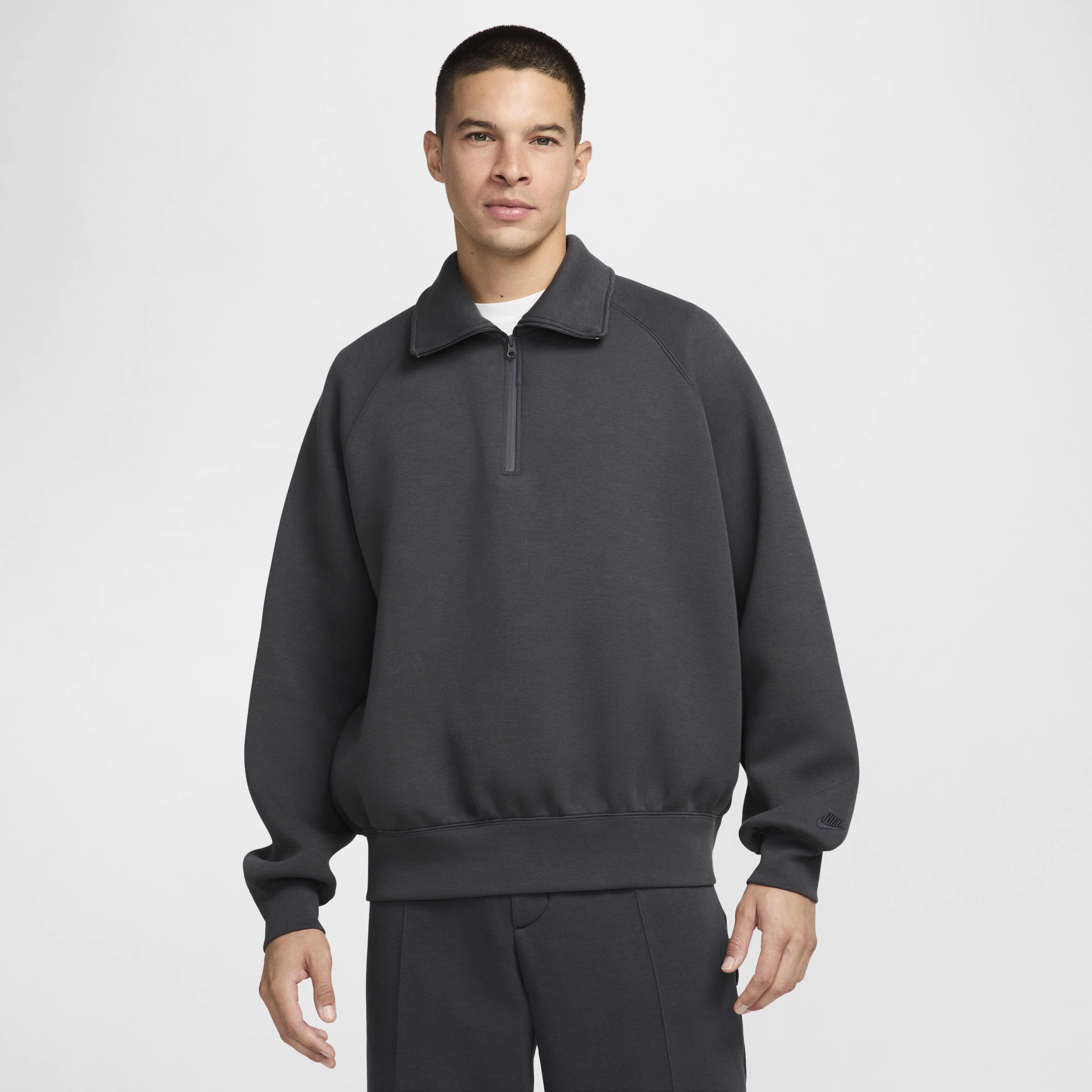 Nike tech fleece half zip discount