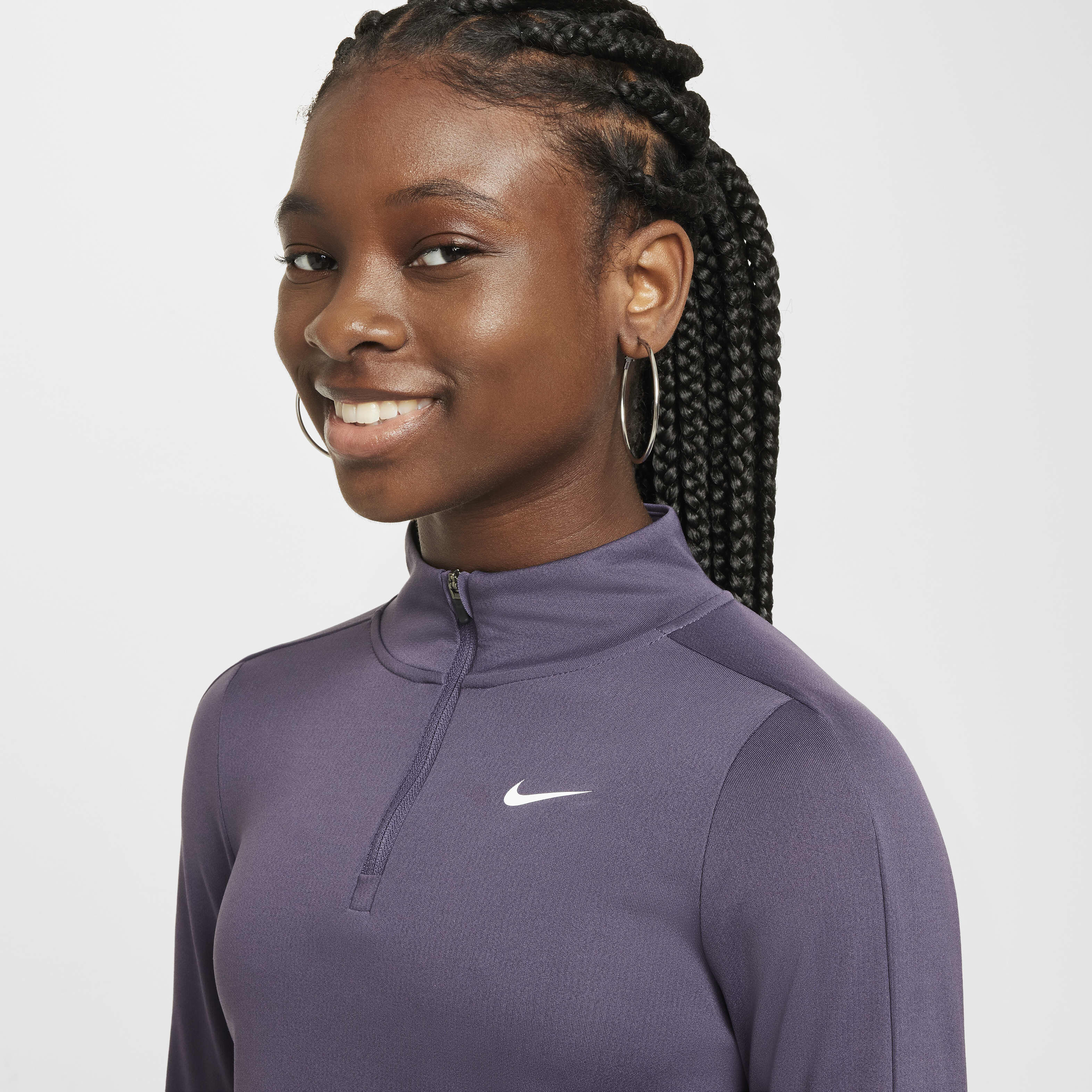Buy Nike Girls Dri FIT Long Sleeve 1 4 Zip Top Nike Saudi Official