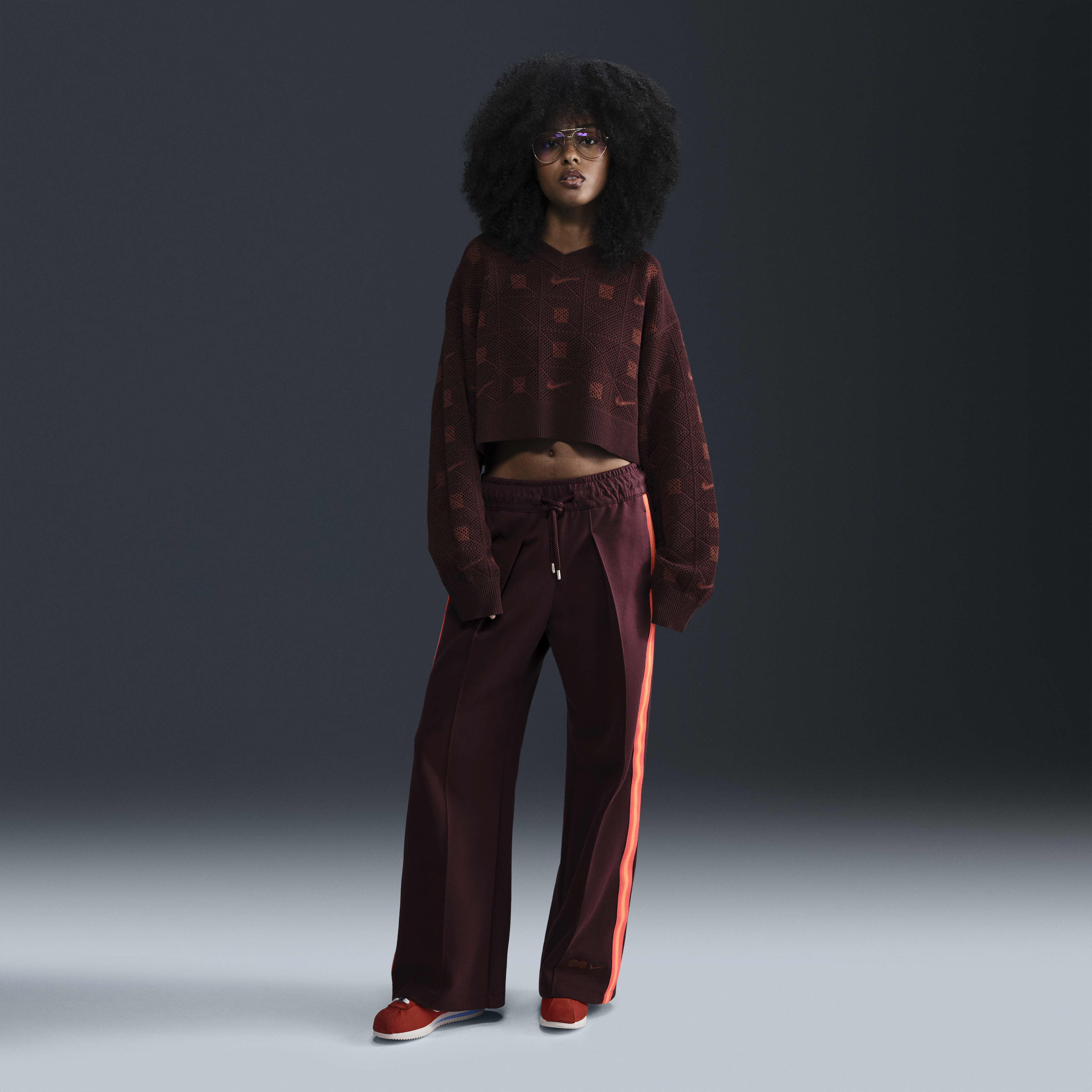 Buy Naomi Osaka Women's Engineered Knit Jumper - Burgundy Crush/Dark  Pony/Dark Pony | Nike Saudi Official