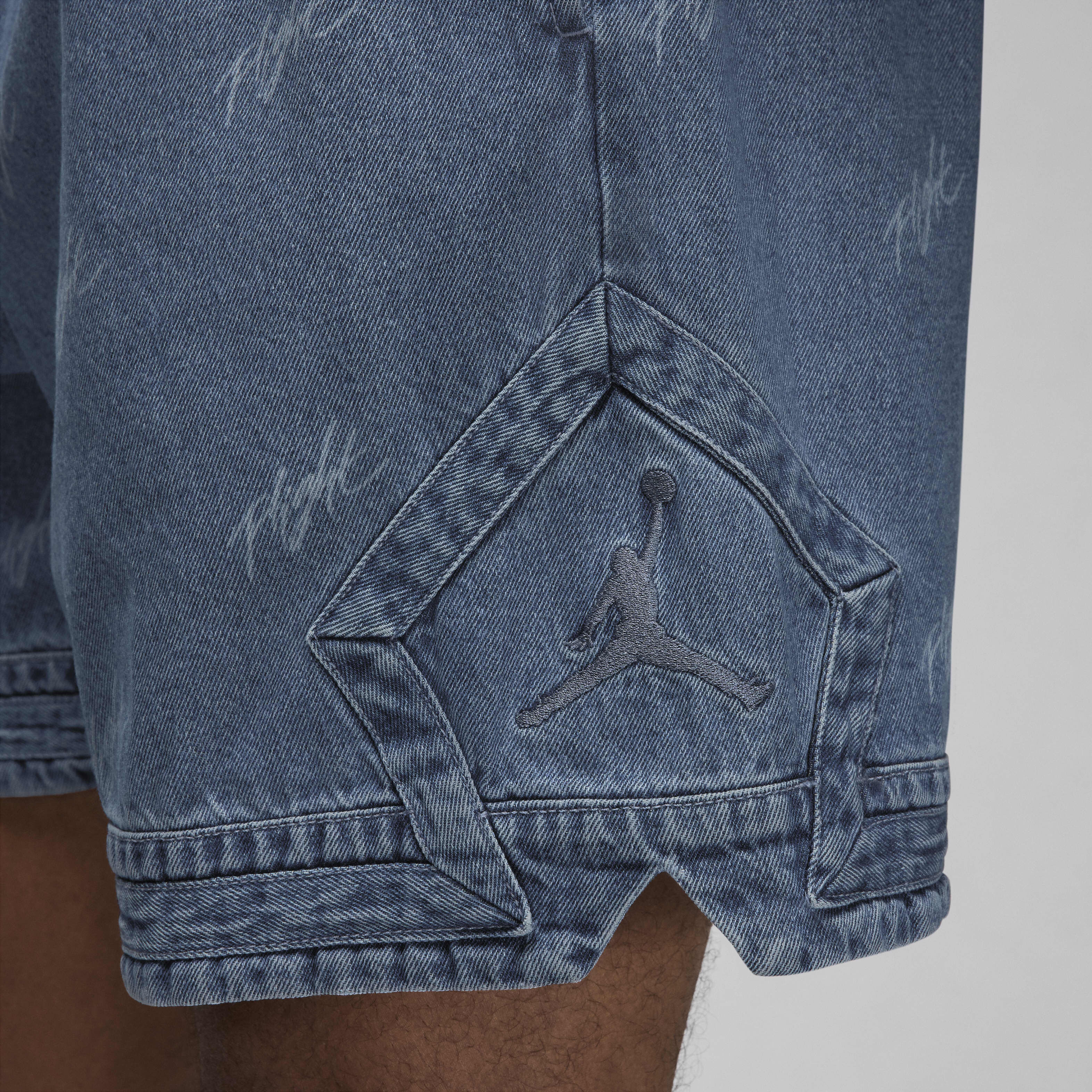 Buy Jordan Air Men s Denim Shorts Blue Grey Nike Saudi Official