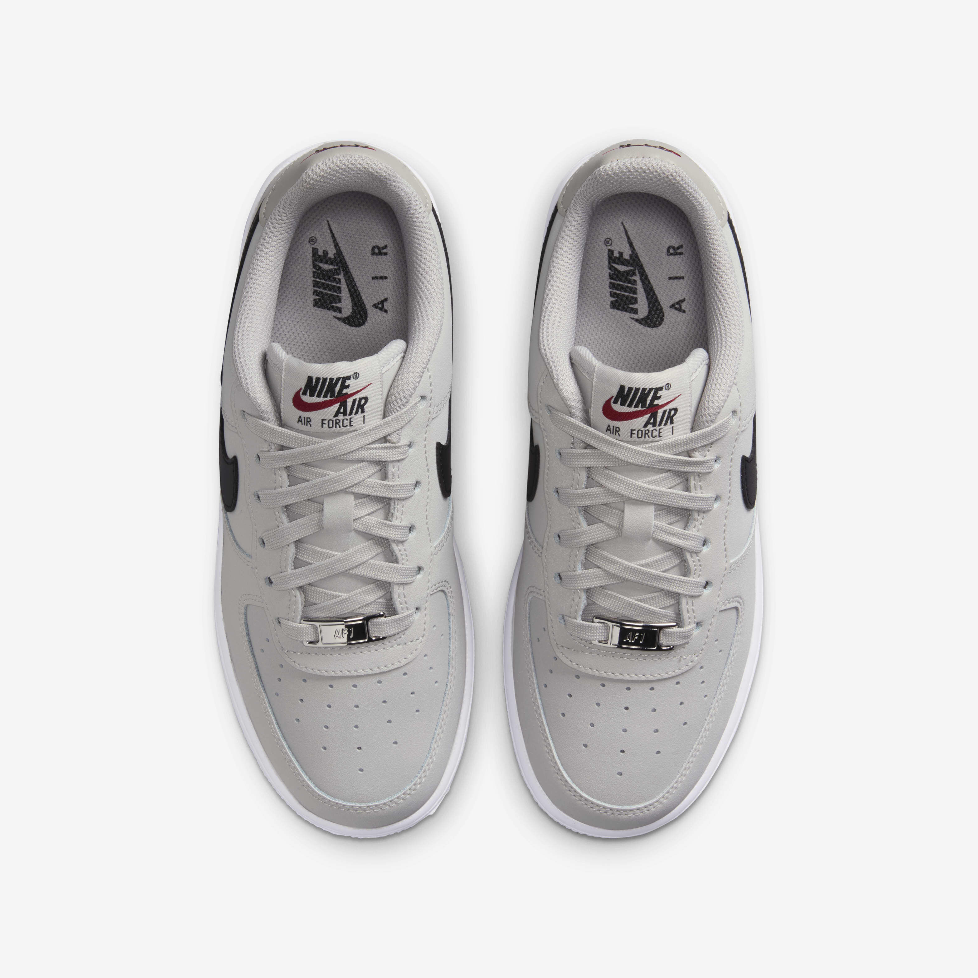 white & black air force 1 lv8 3 trainers youth