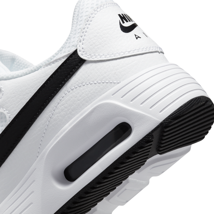 White nike air max with 2024 black tick
