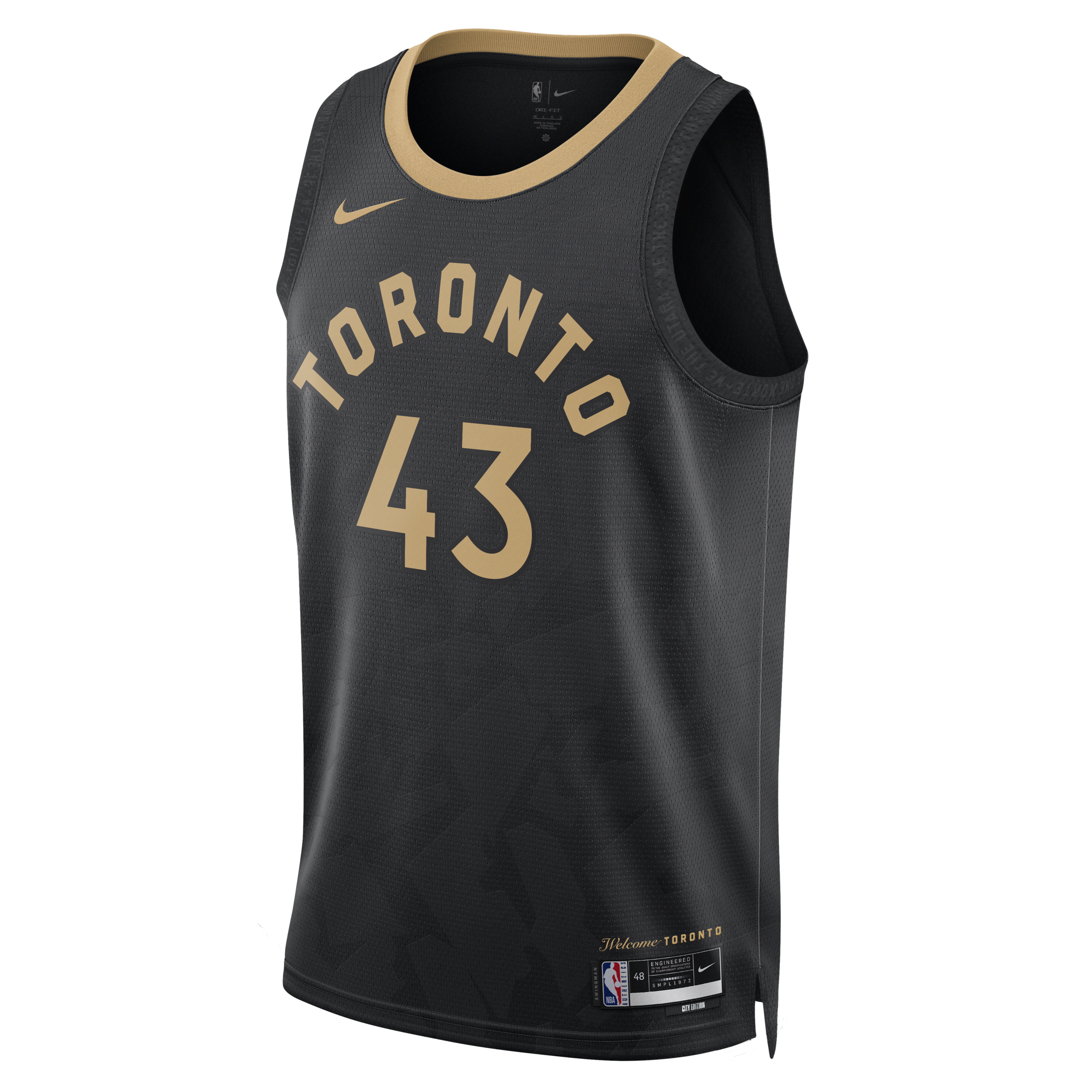 Shop Toronto Raptors City Edition Nike Dri FIT NBA Swingman Jersey