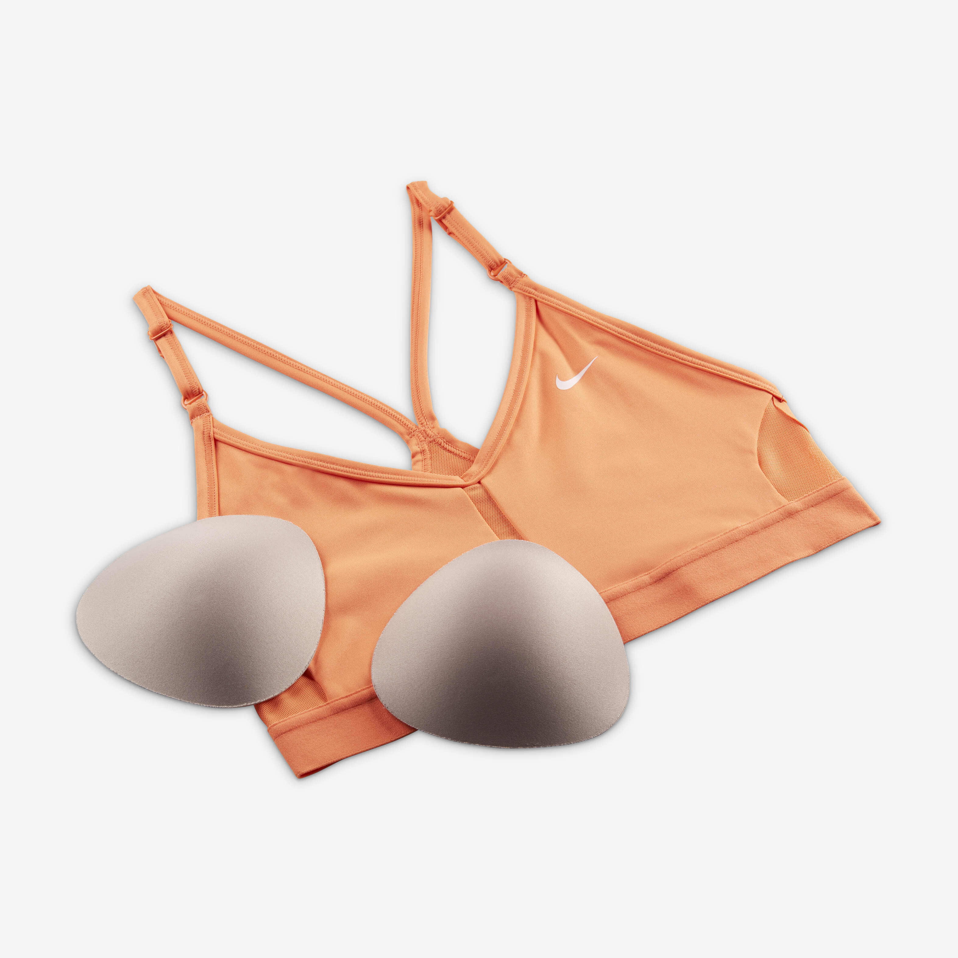 nike indy sports bra orange