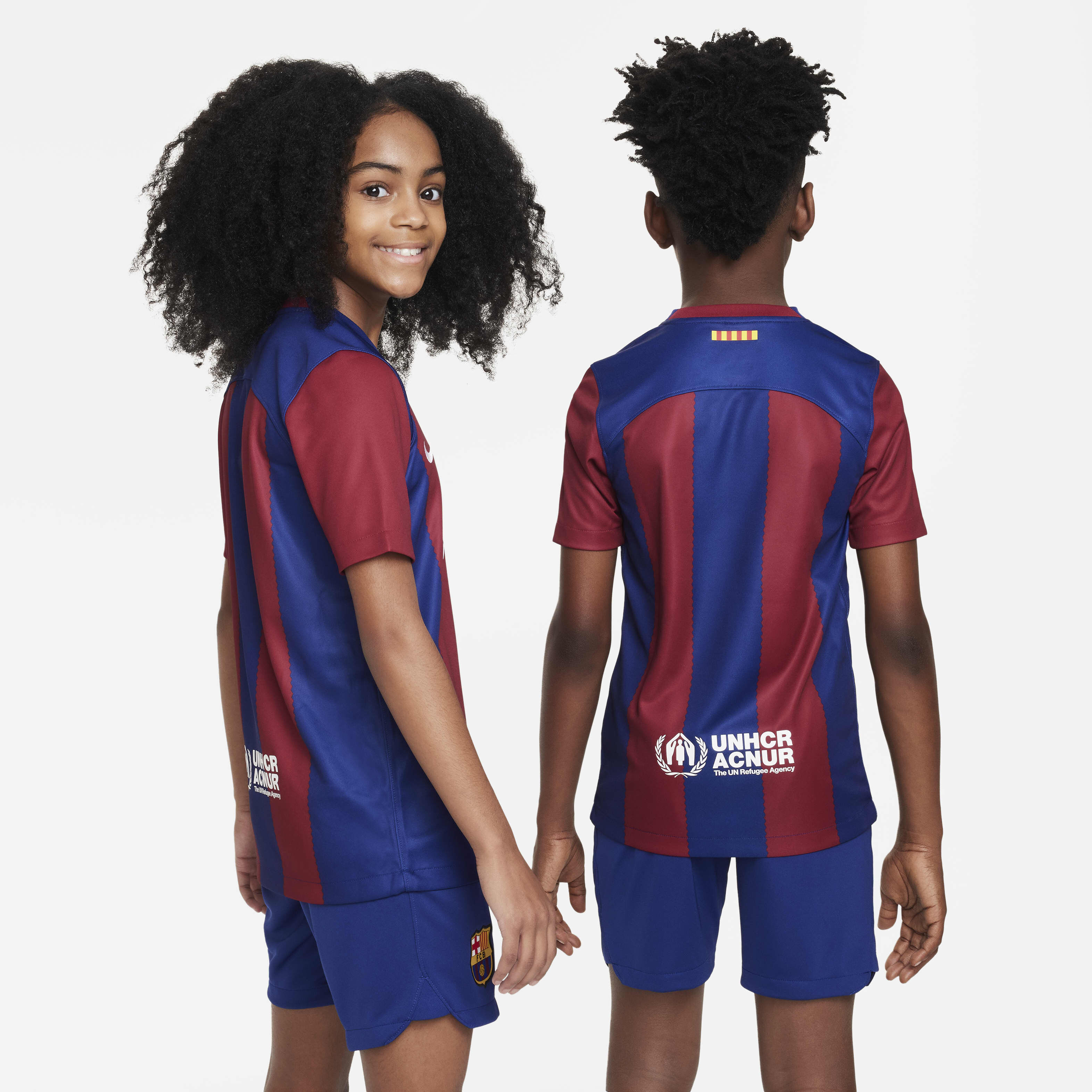 Buy F.C. Barcelona 2023/24 Stadium Home Older Kids' Nike Dri