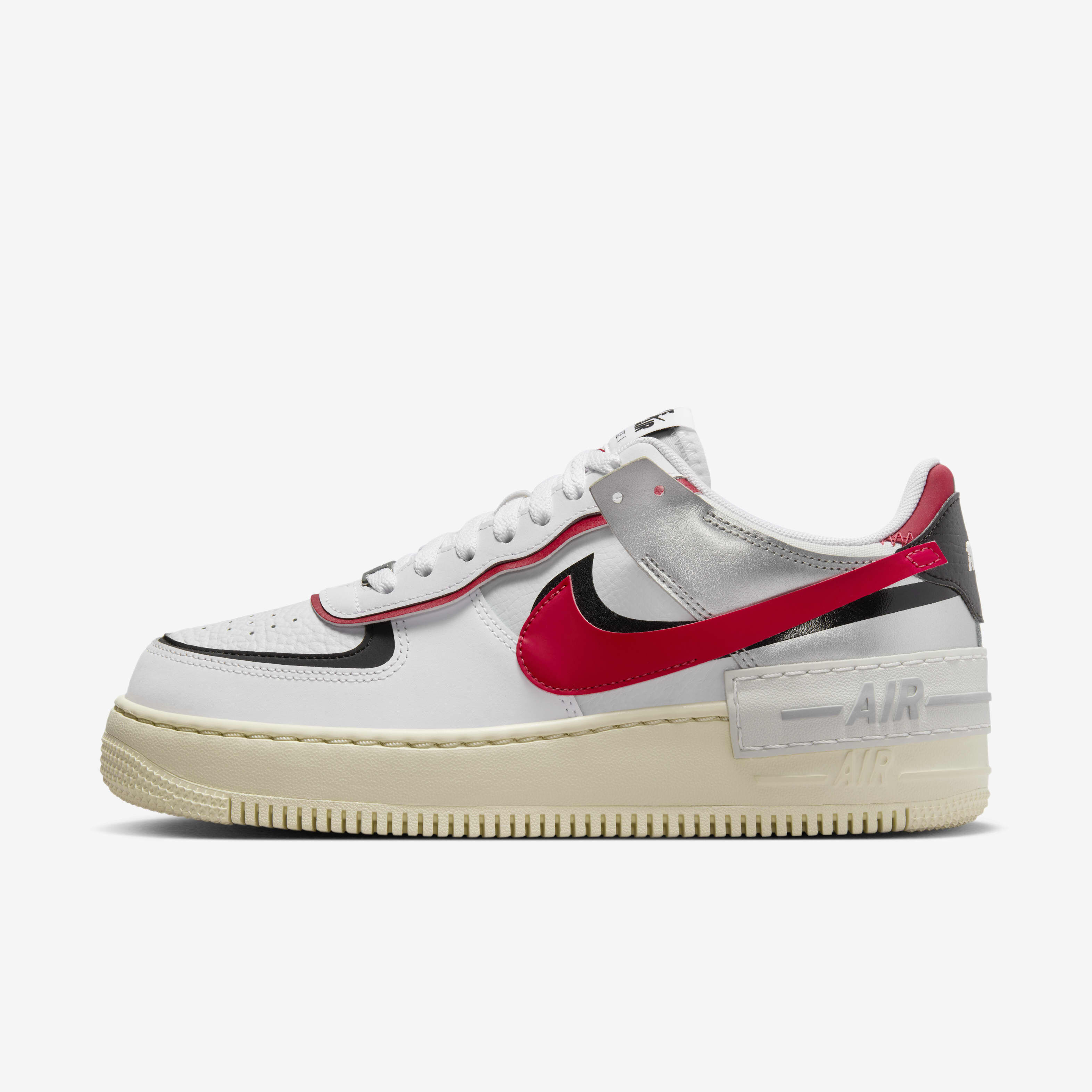 Nike air force 1 low womens red top