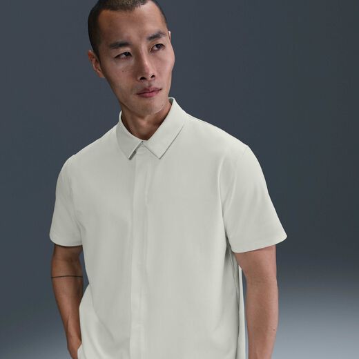 Clothing-Nike, Nike 24.7 PerfectStretch, Men's Dri-FIT Short-Sleeve Button-Down Top