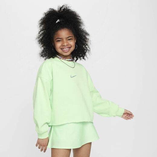 Hoodies & Sweatshirts-Nike, Nike Sportswear, Older Kids' (Girls') Dri-FIT Crew-Neck Sweatshirt