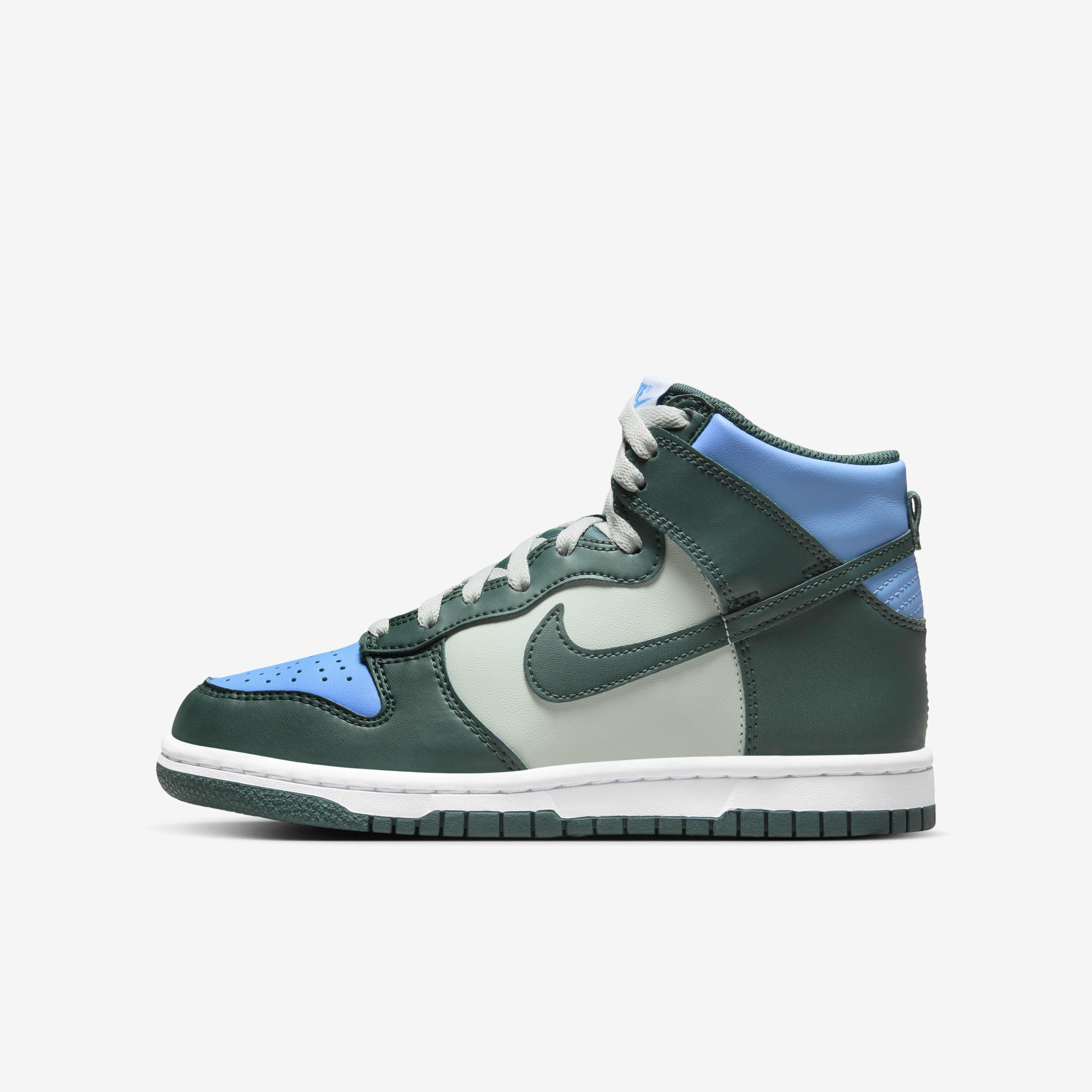 Buy Nike Dunk High Older Kids' Shoes - Deep Jungle/Light