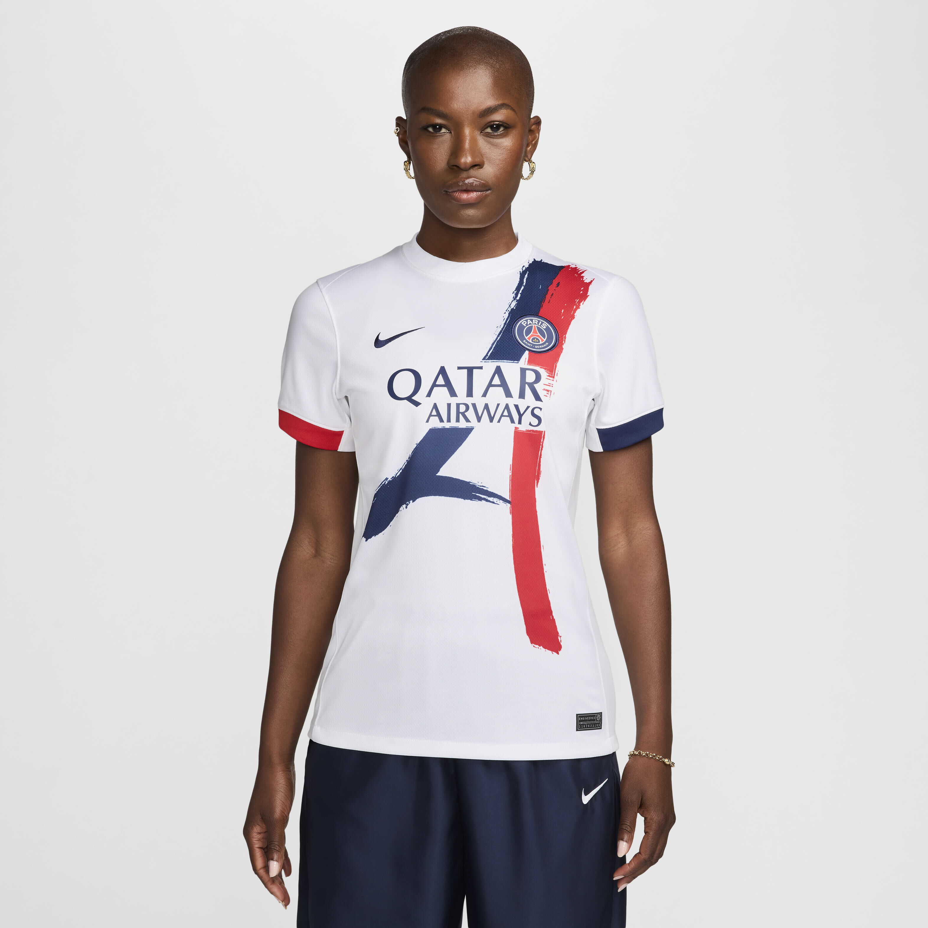 Buy Paris Saint-Germain 2024/25 Stadium Away Women's Nike Dri-FIT Football  Replica Shirt - White/Midnight Navy/University Red/Midnight Navy | Nike  Saudi Official