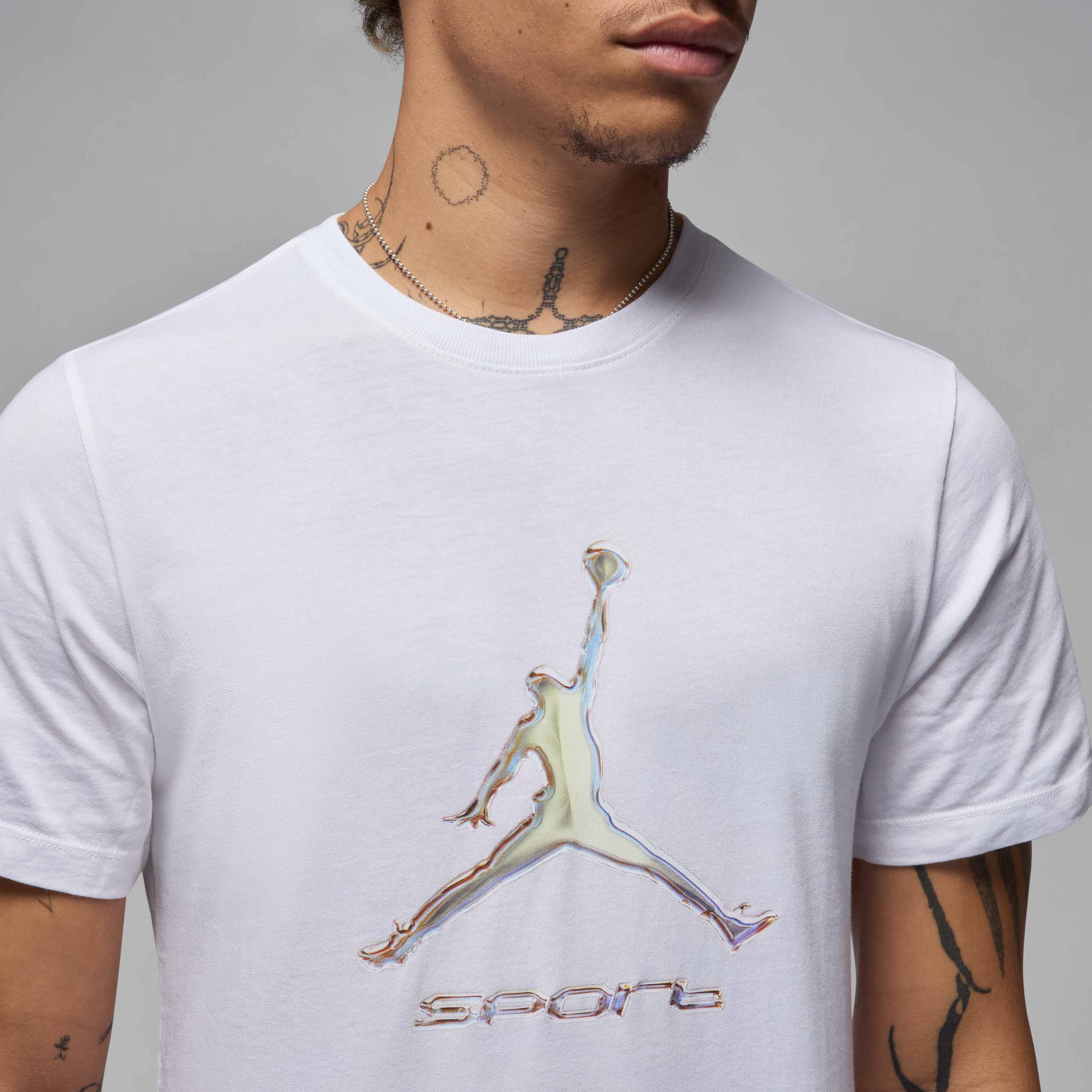 White and gold jordan shirt sale