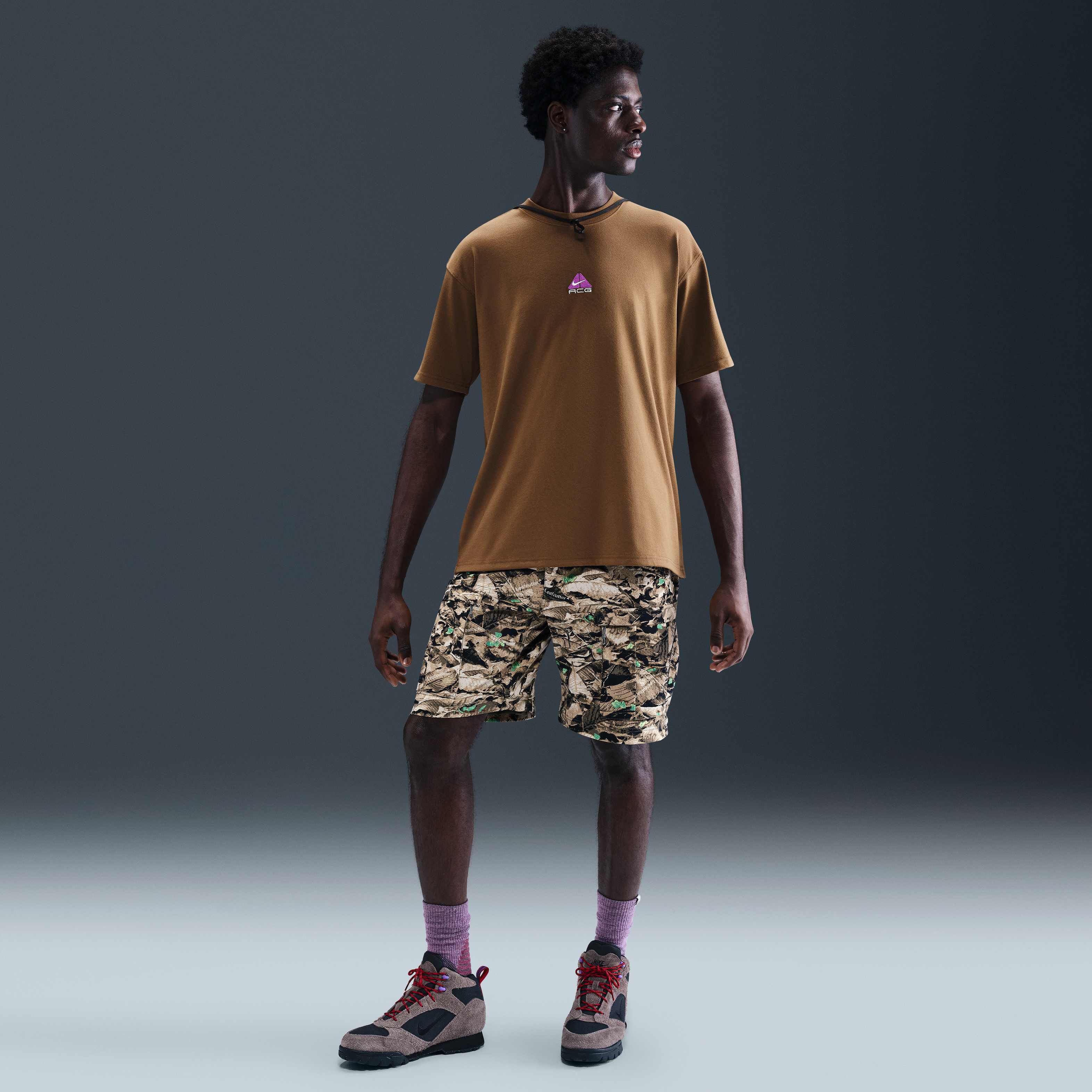 ★Nike★ ACG T-shirt M Mosswood Brown DQ1816235 DQ1816-235 Nike ACG Men's T-Shirt Mosswood Brown DQ1815-235 – Laced