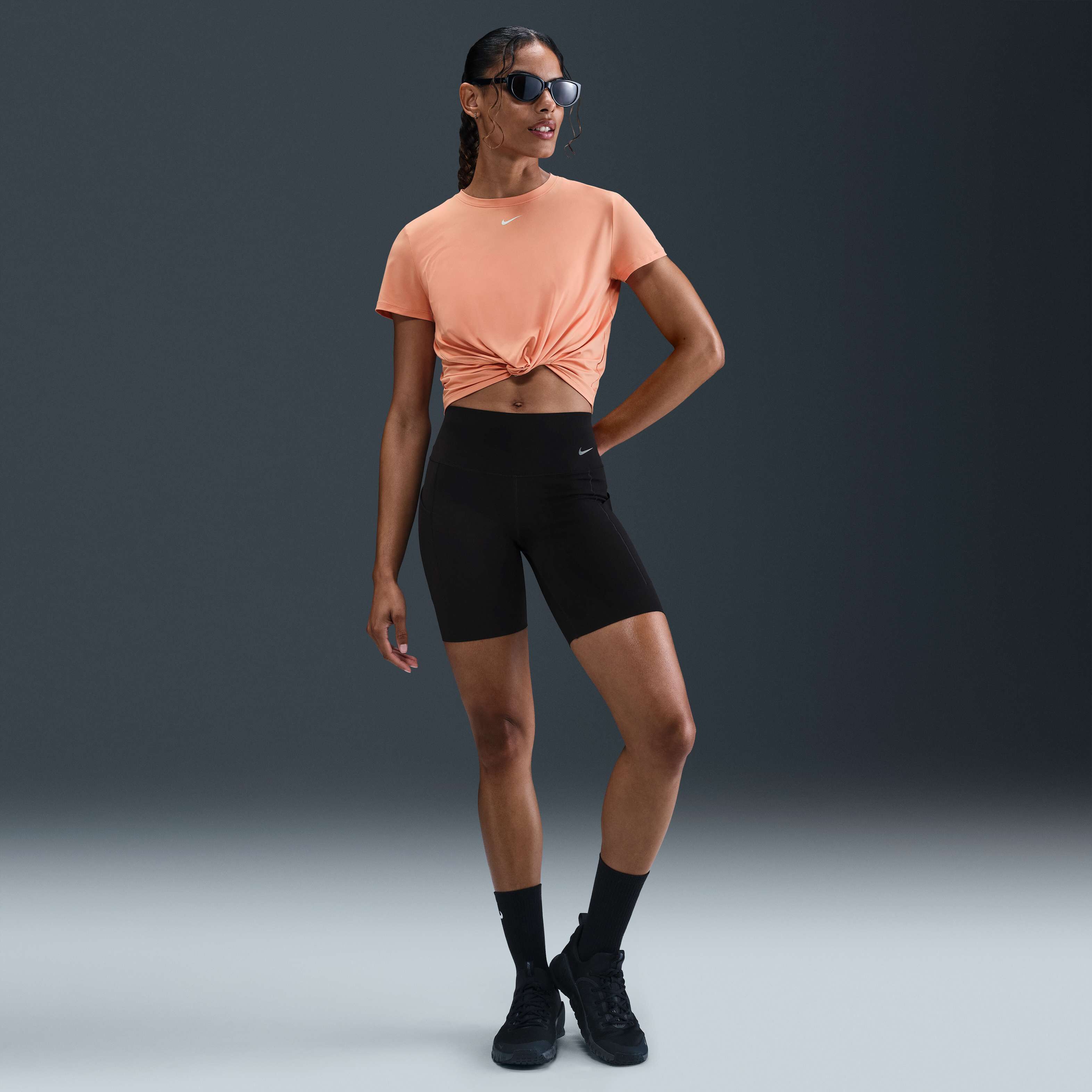 ★ Nike★ One Classic Dry Fit Short Sleeve Top W Apricot Ag Nike One Classic Women's Dri-FIT Short-Sleeve Top. Nike AU