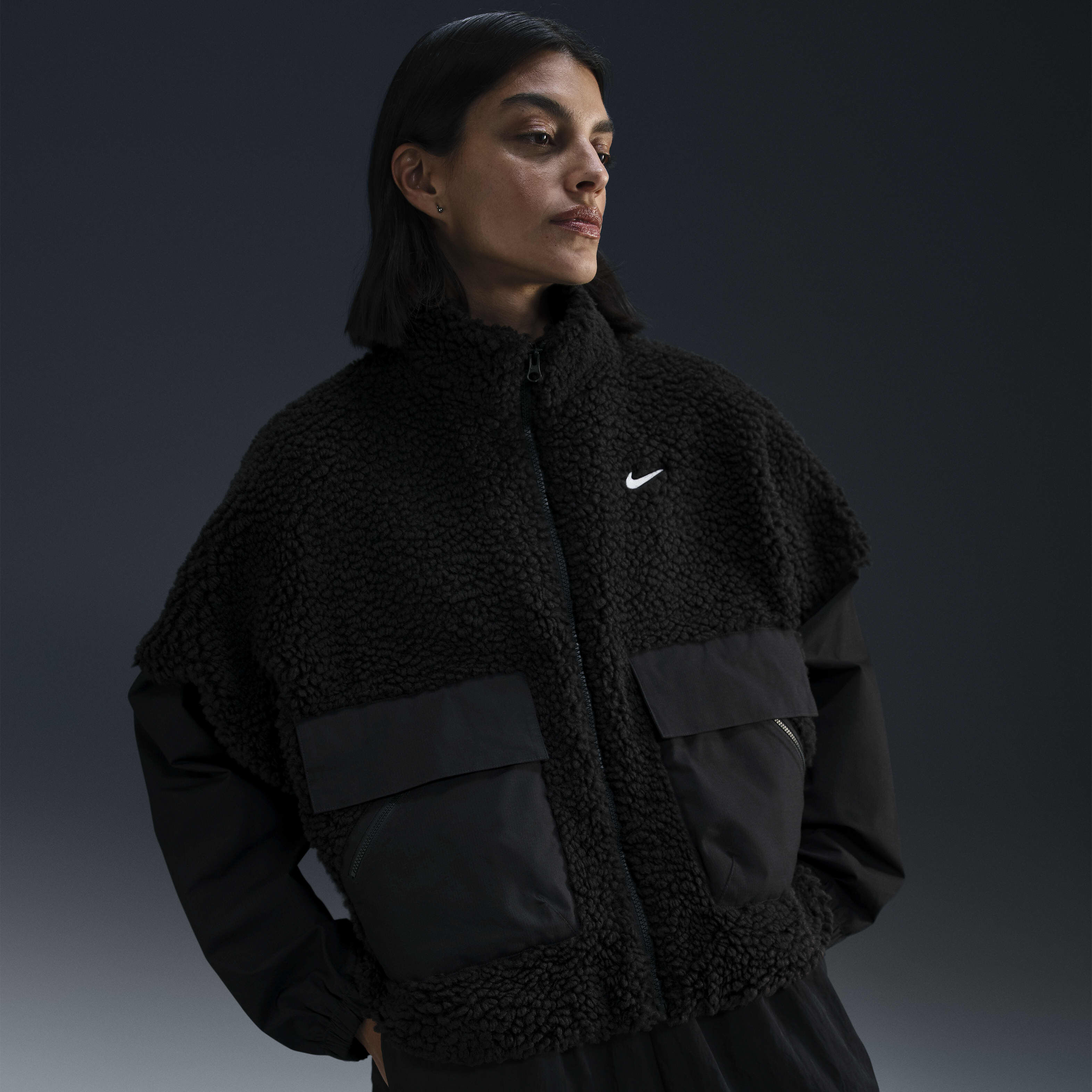 Buy Nike Sportswear Essential Women s Oversized Cosy Jacket Nike Saudi Official