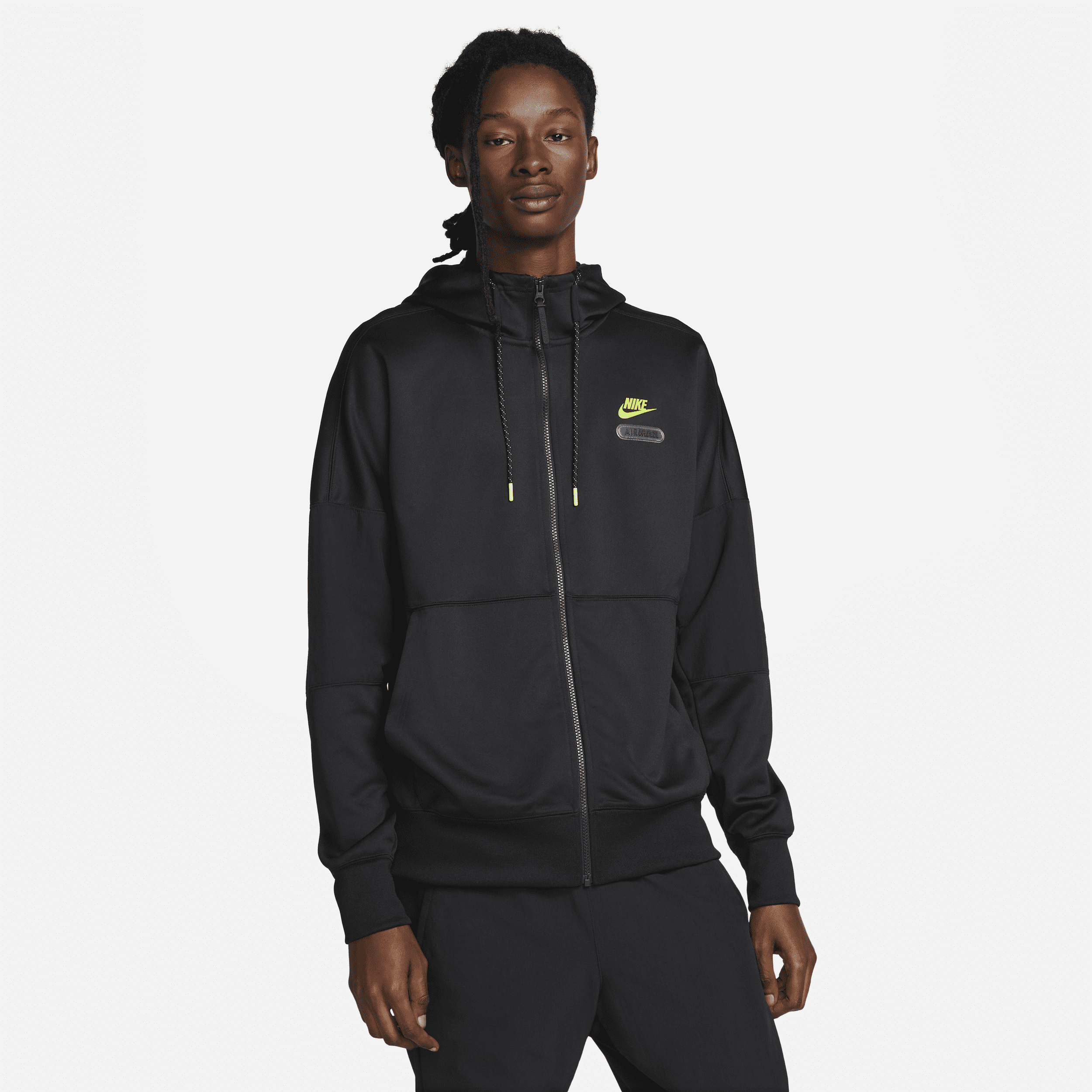 Nike air max top full zip hoodie black