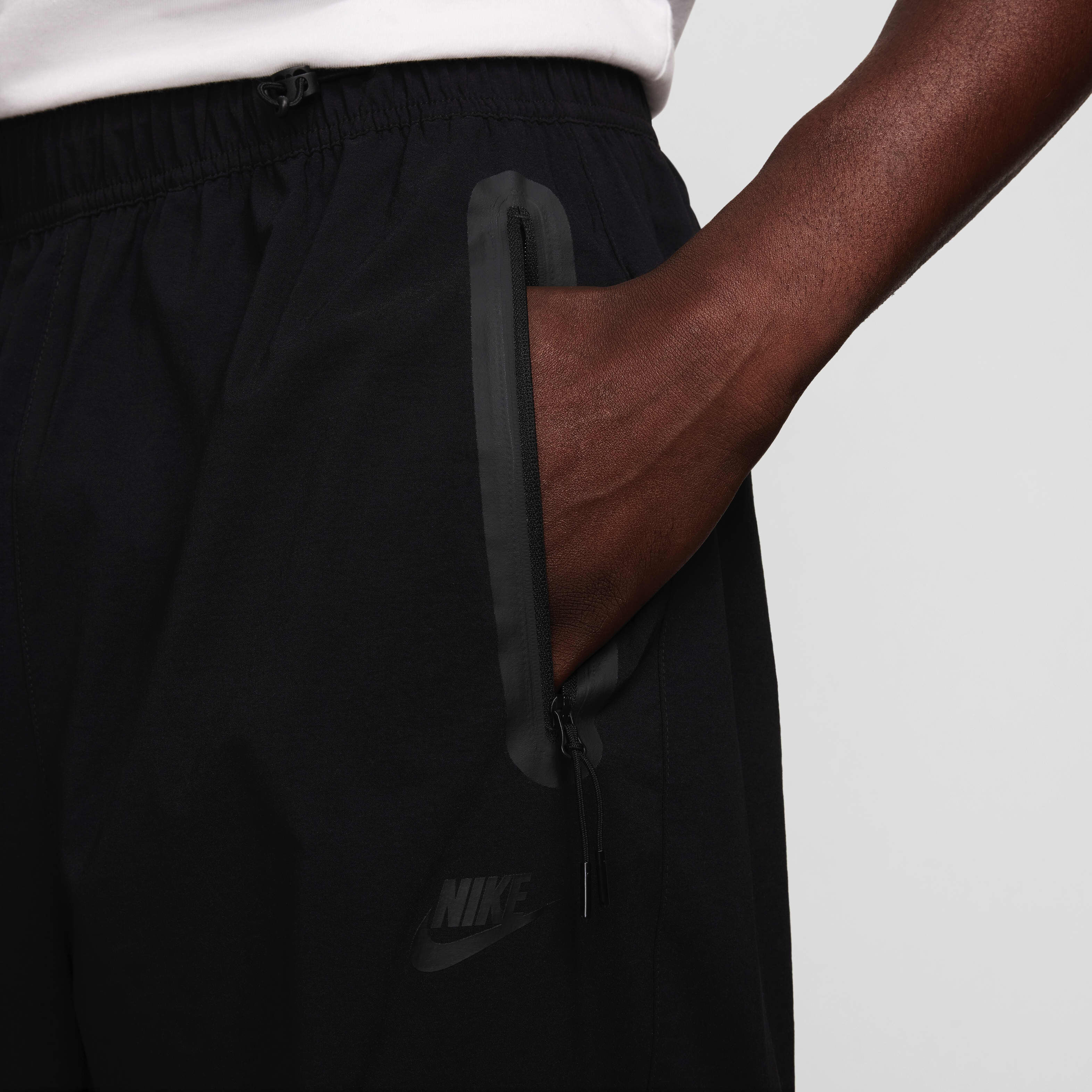 Buy Nike Tech Men's Woven Oversized Trousers - Black/Black