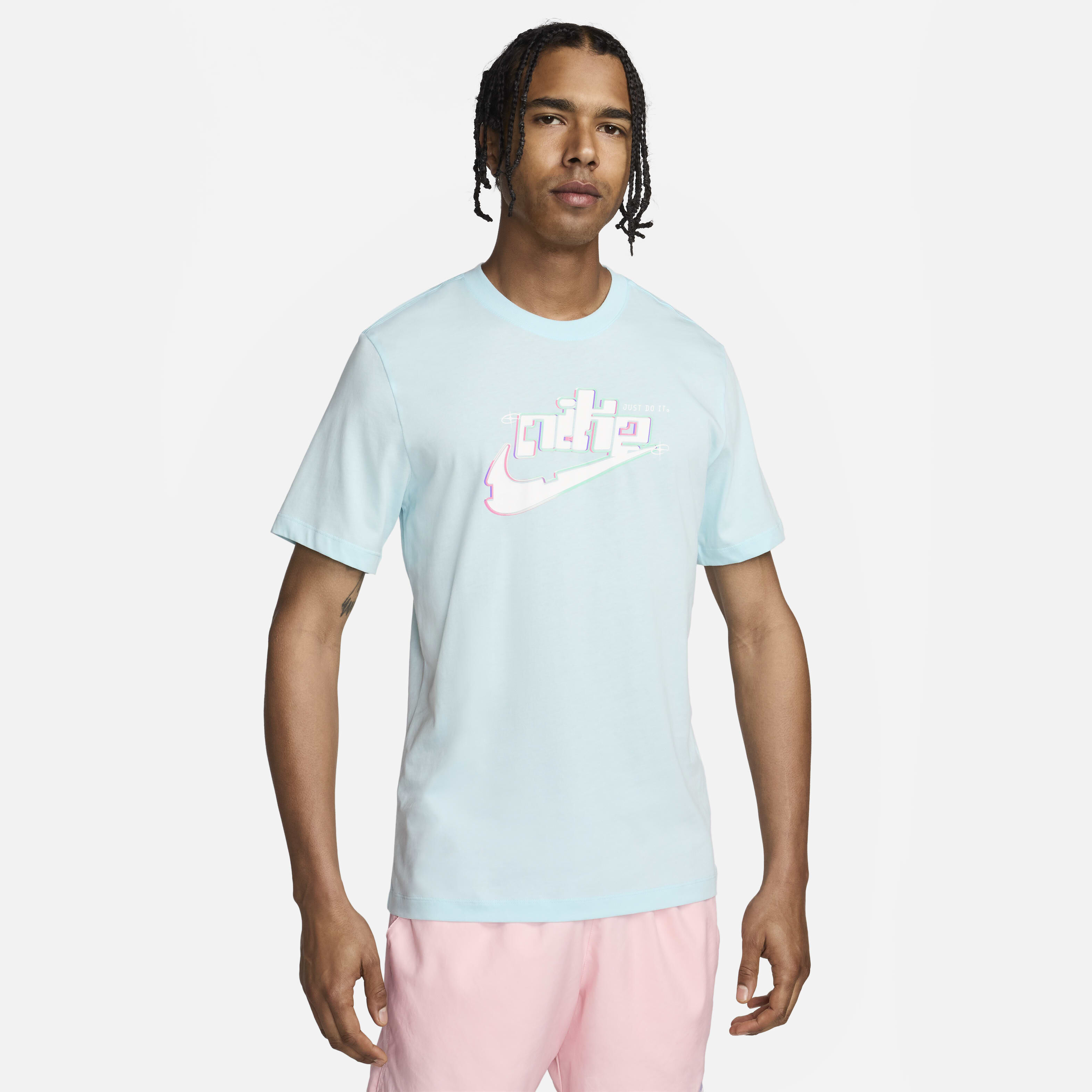 ★Nike★ Sportswear T-shirt M Glacier Blue AR5005474 AR5005- Nike Sportswear T-Shirt niebieski (AR5004-474)