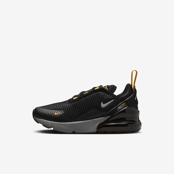 Buy Nike Air Max 270 Younger Kids' Shoes Black/University Gold